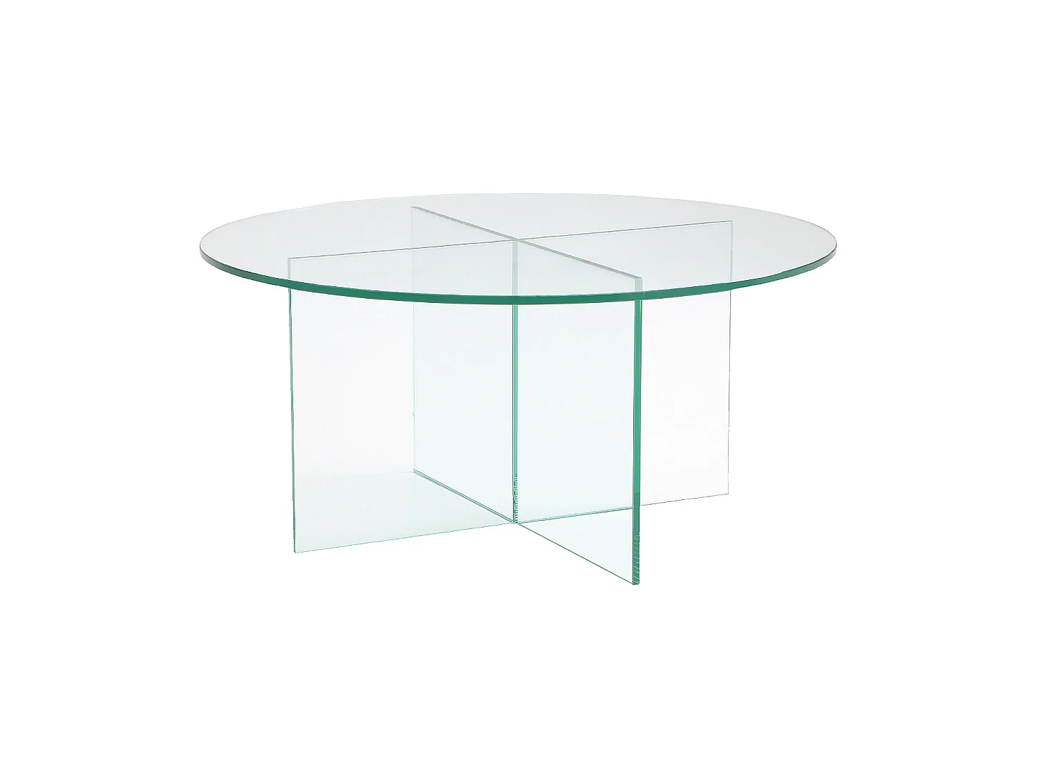 Habitat - Table basse ronde en verre trempé - Transparent - Design by Céline Mognon Fichet - Elory