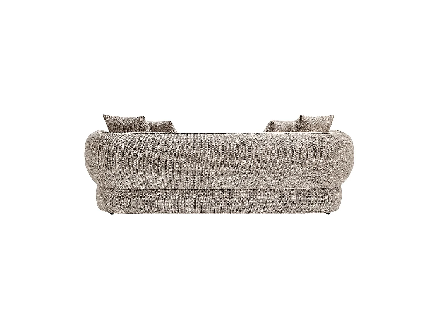 Habitat - Canapé 3 places en tissu chenille  - Taupe - Veroni