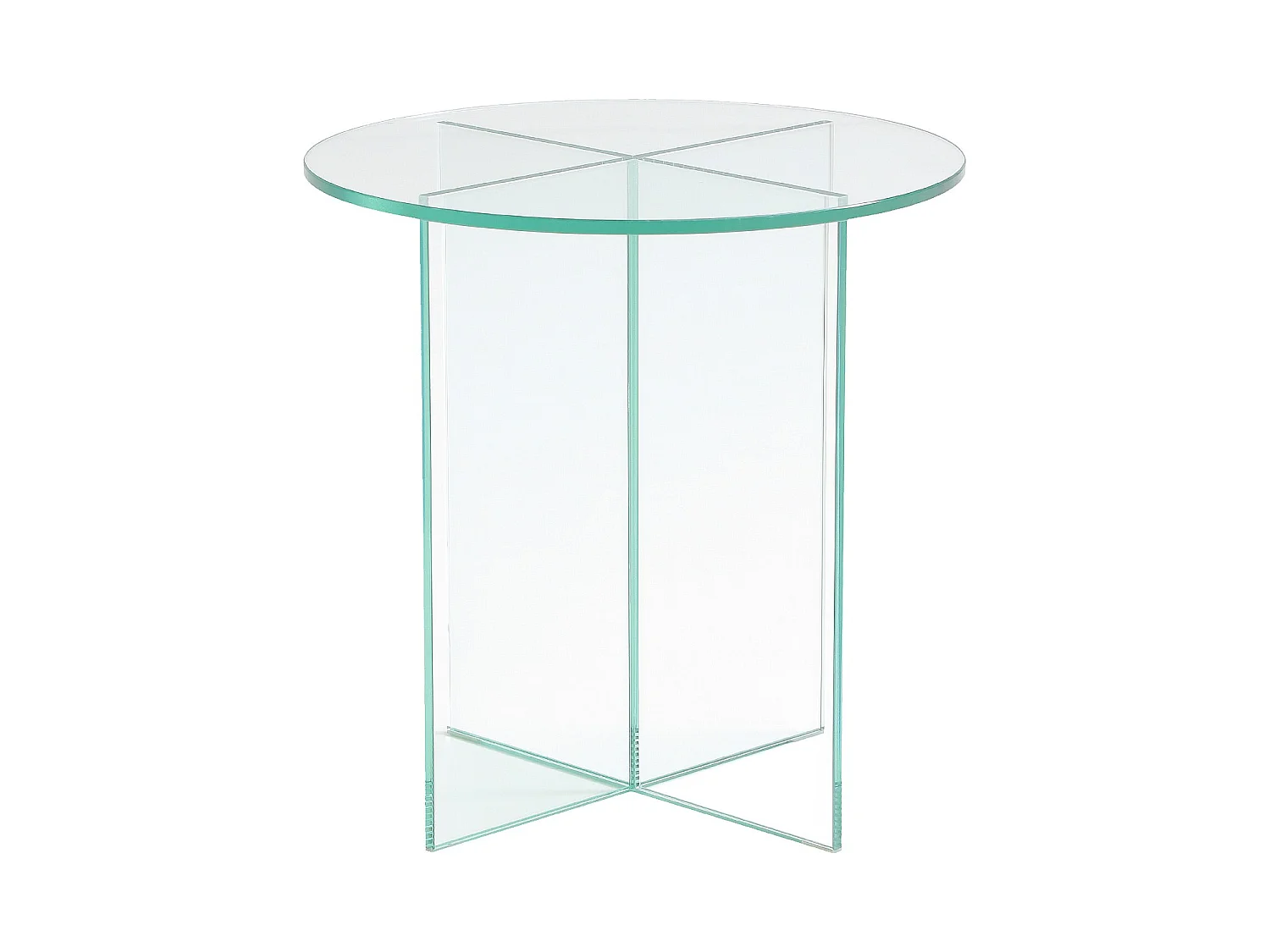 Habitat - Table d'appoint ronde en verre trempé - Transparent - Design by Céline Mognon Fichet - Elory