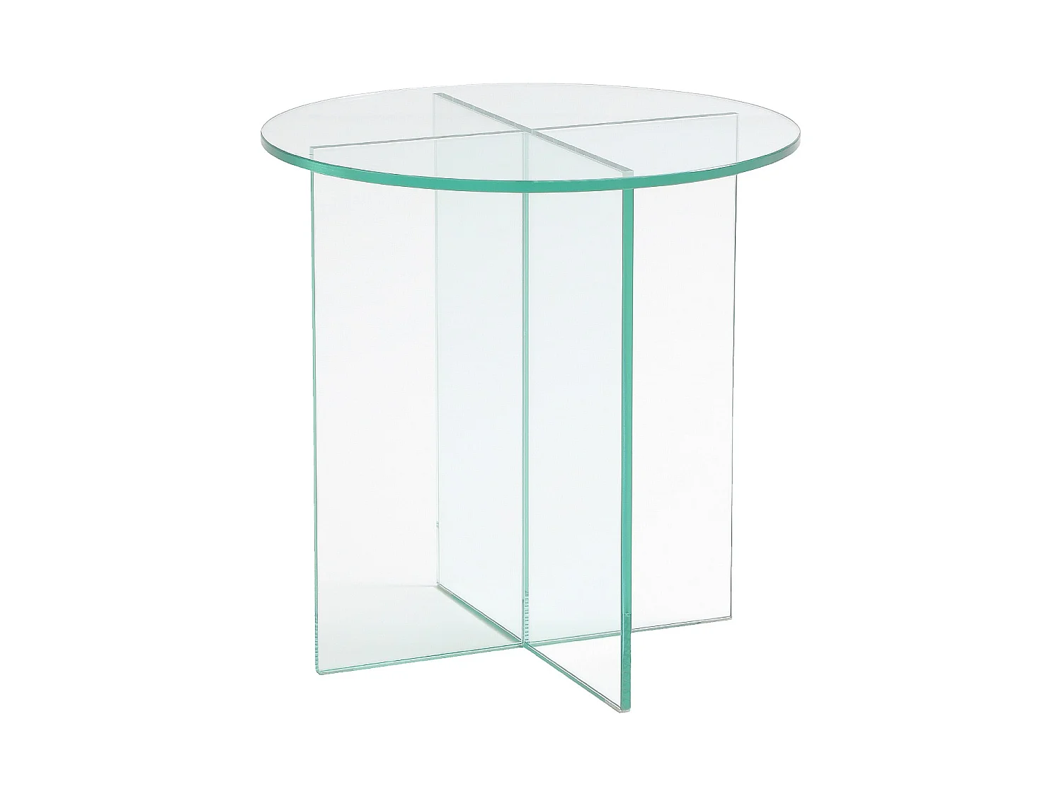 Habitat - Table d'appoint ronde en verre trempé - Transparent - Design by Céline Mognon Fichet - Elory