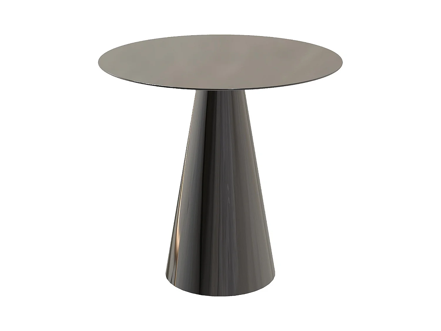 Habitat - Table d'appoint en métal - Noir - Leonne