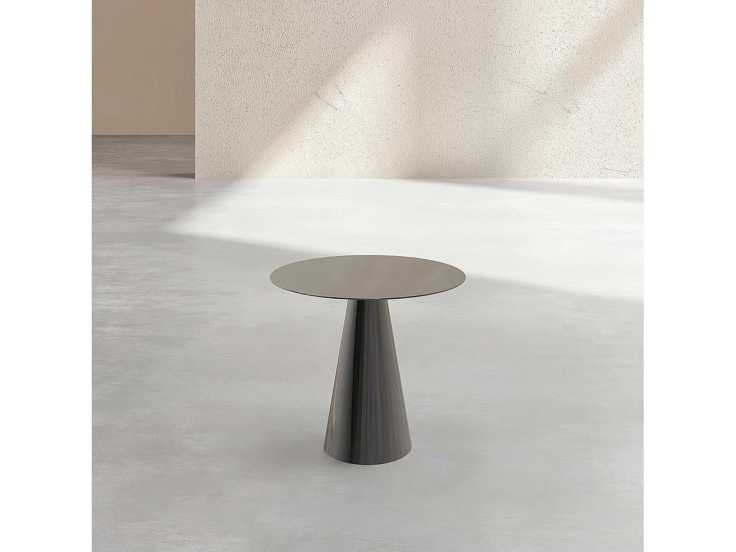 Habitat - Table d'appoint en métal - Noir - Leonne