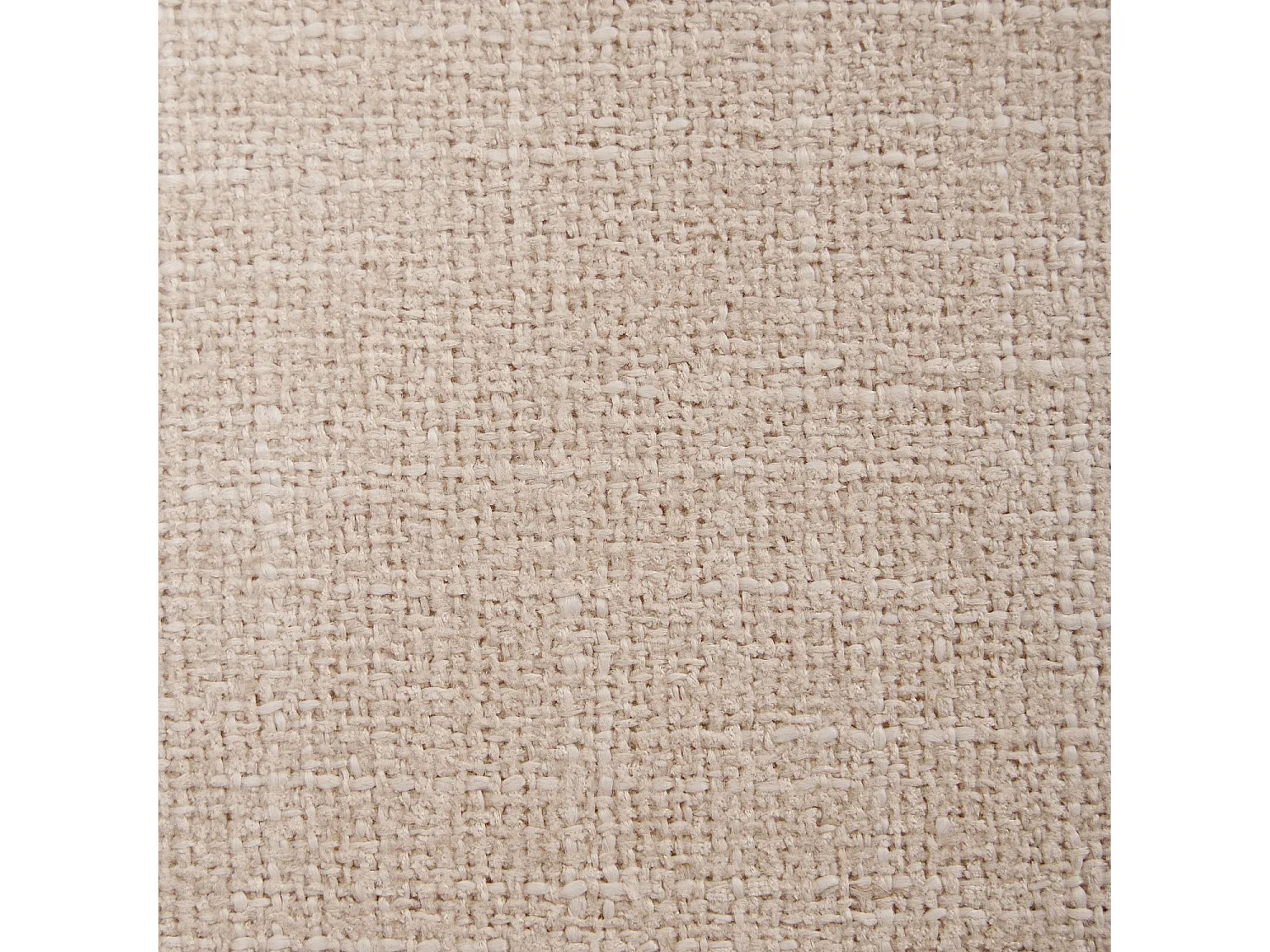 Habitat - Lot de 2 chaises en tissu texturé et chêne massif - Crème - Hayden