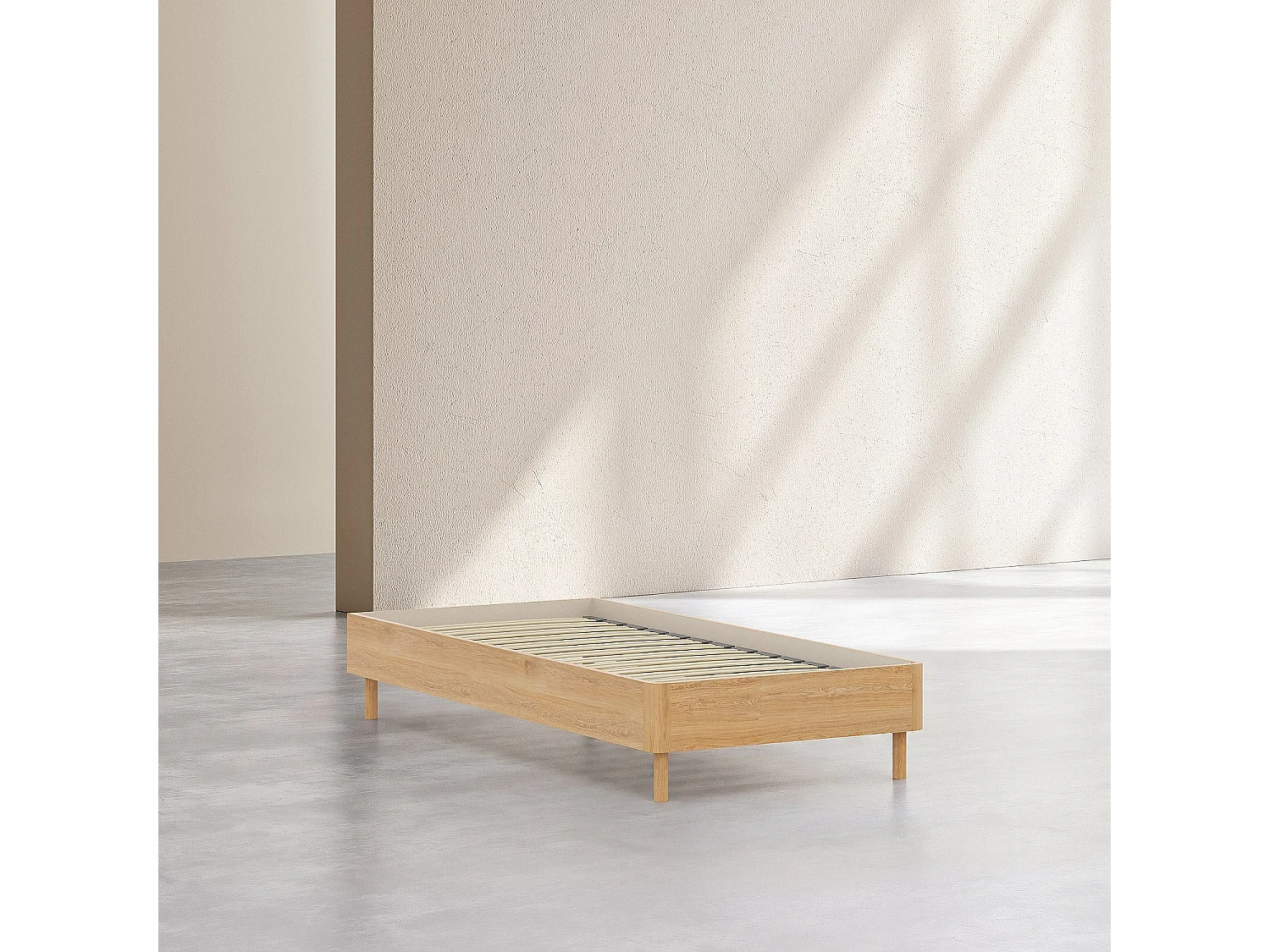 Habitat - Lit 90 x 200 cm en chêne - Naturel - Design by Hélèna Pille - Orson