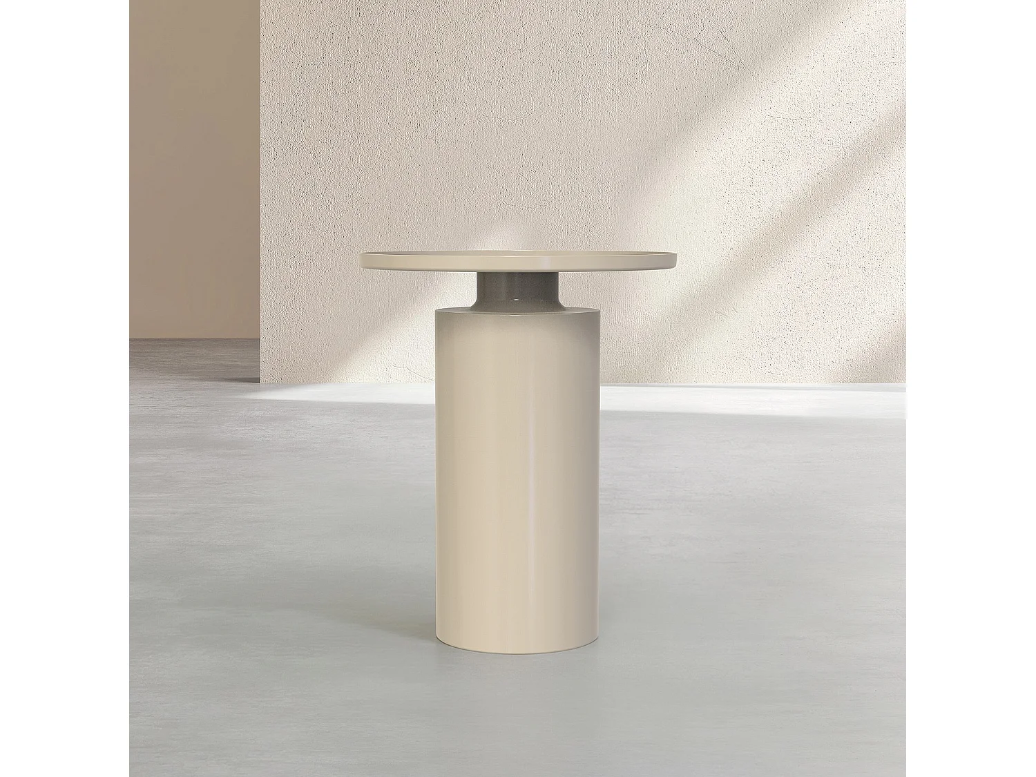 Habitat - Table d'appoint en métal - Grège - Elyne