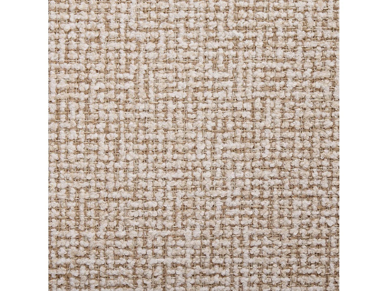 Habitat - Lot de 2 chaises en tissu texturé et chêne massif - Crème mélangé - Dalya