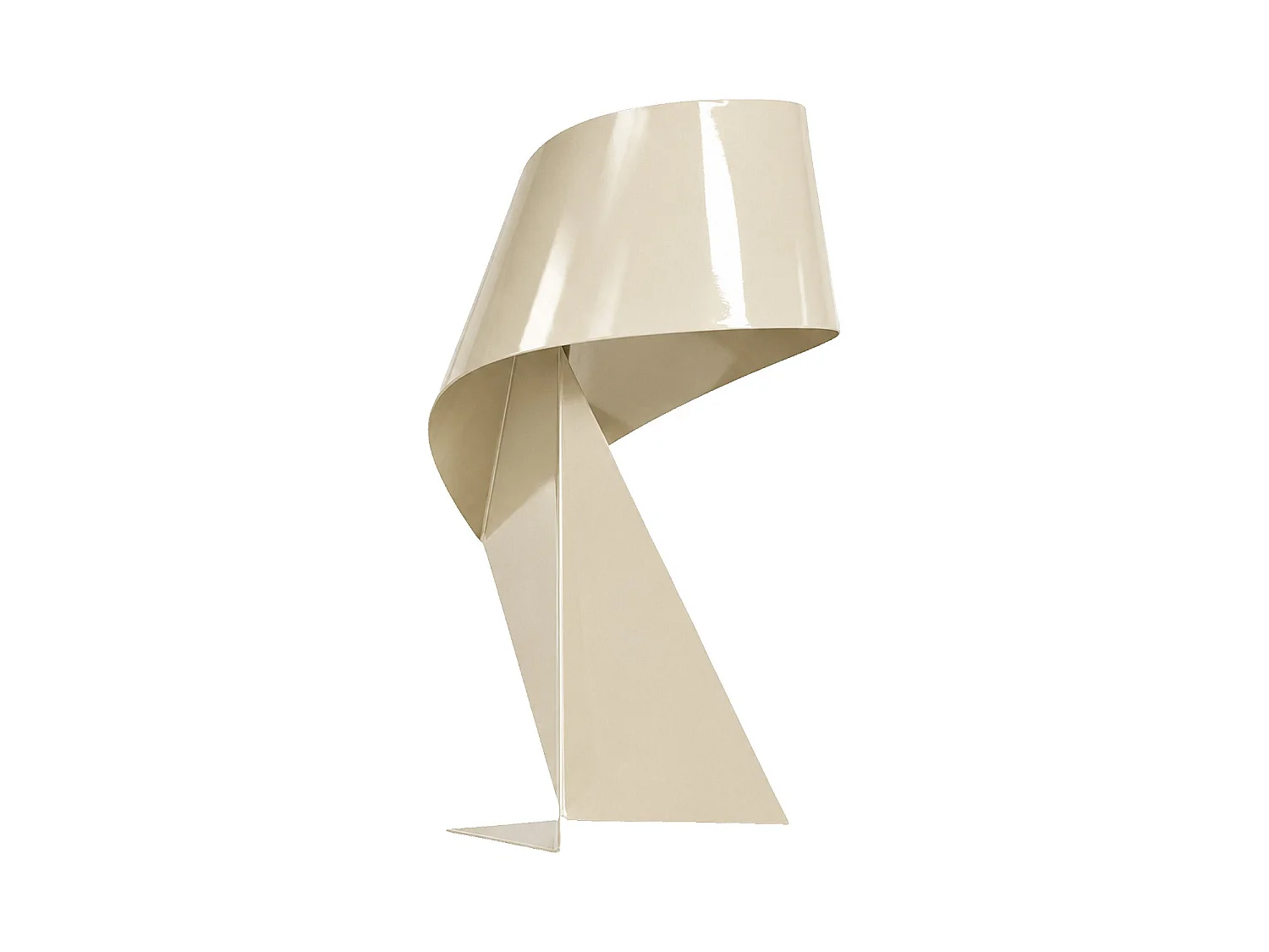 Habitat - Édition limitée - Lampe de table en métal - 50 cm - Beige laqué - Design by Claire Norcross - Ribbon