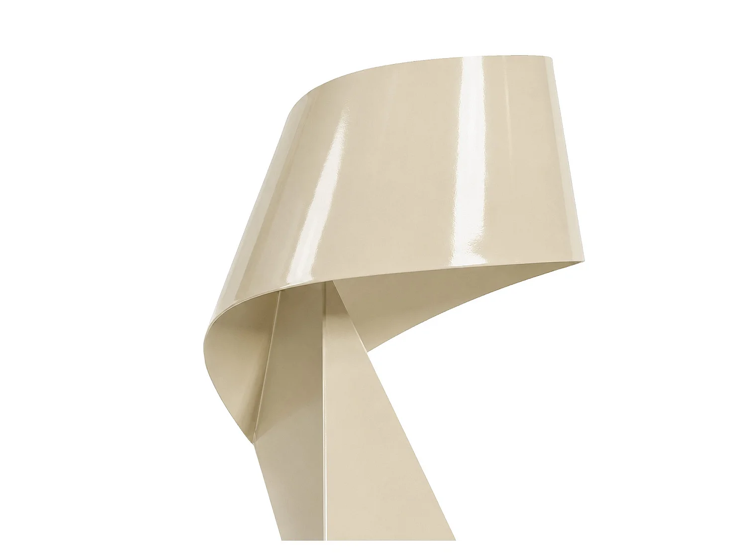Habitat - Édition limitée - Lampe de table en métal - 50 cm - Beige laqué - Design by Claire Norcross - Ribbon