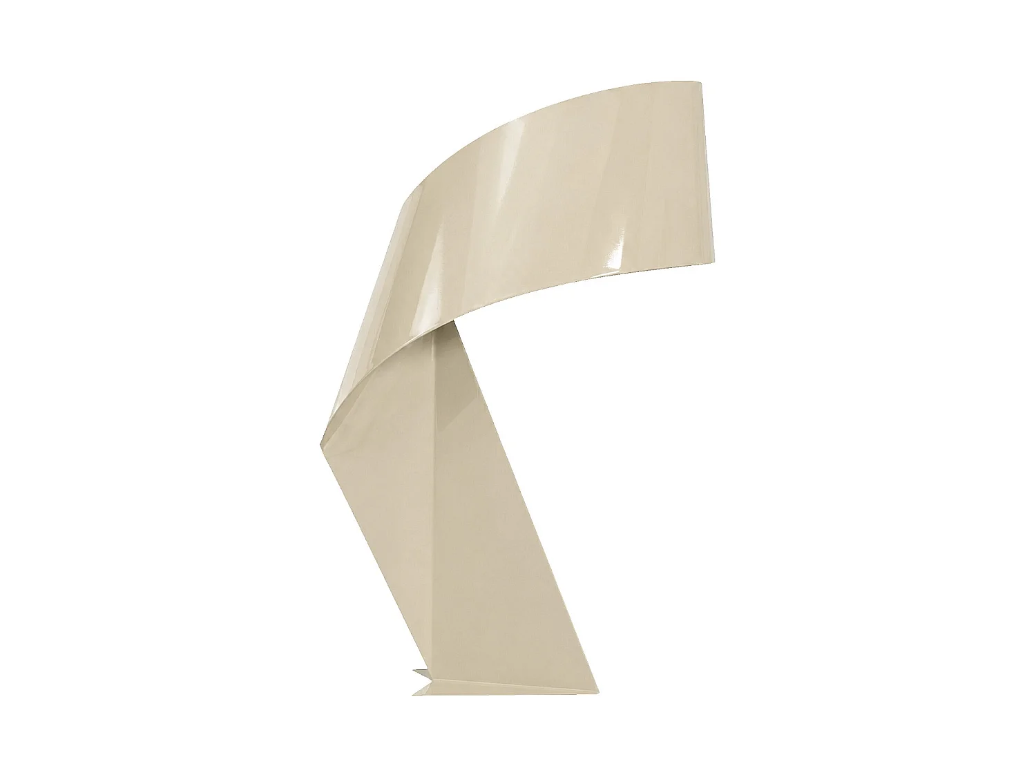 Habitat - Édition limitée - Lampe de table en métal - 50 cm - Beige laqué - Design by Claire Norcross - Ribbon