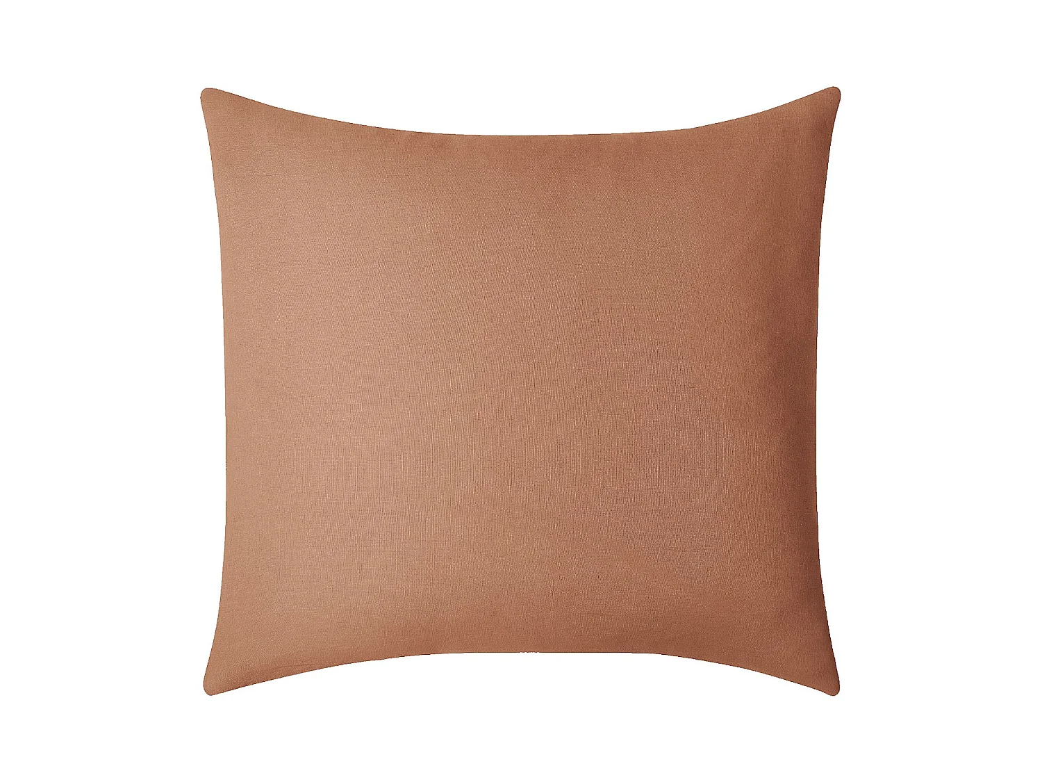 Habitat - Taie d'oreiller en lin - 65 x 65 cm - Brun - Brunel