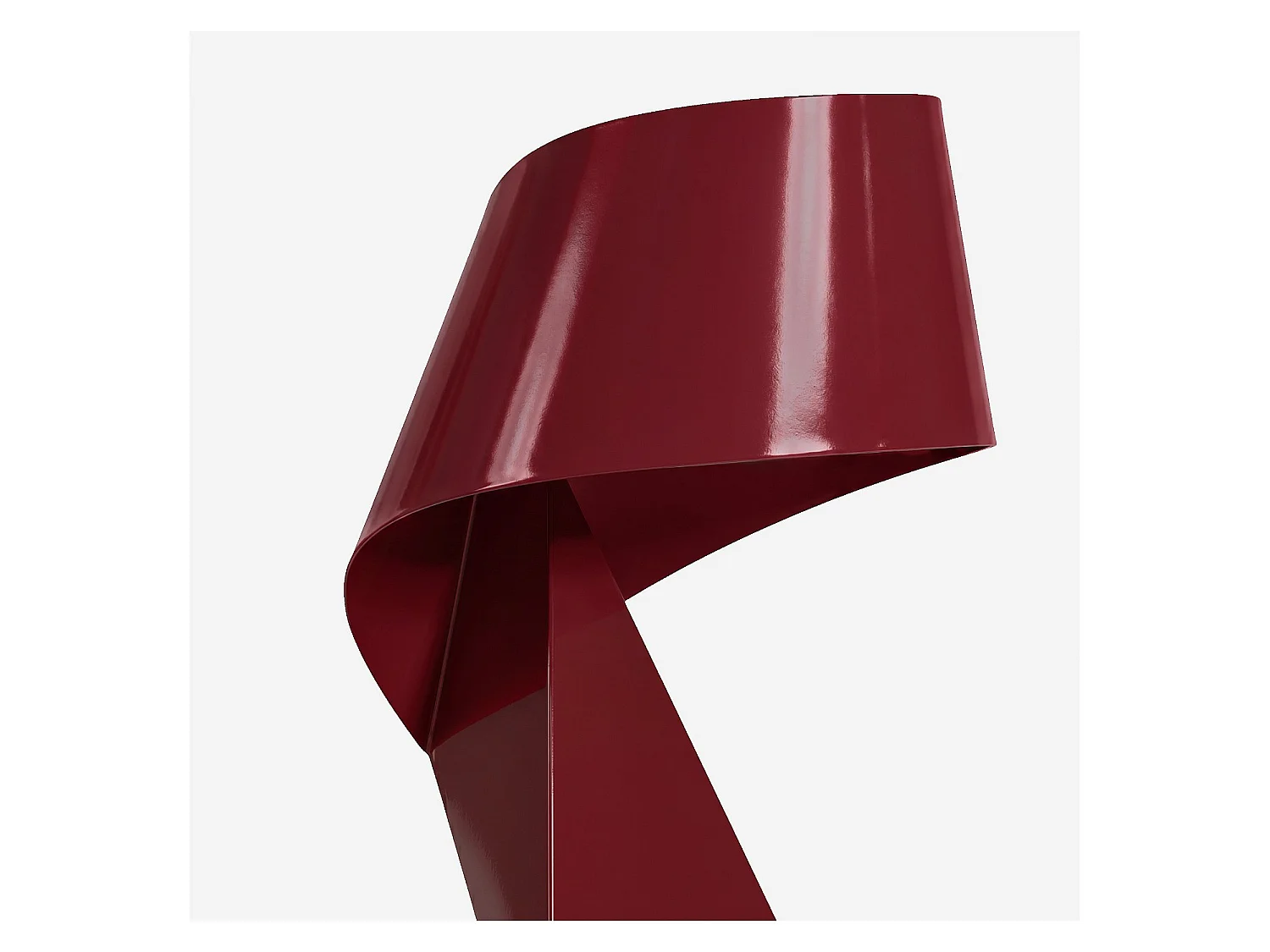Habitat - Édition limitée - Lampe de table en métal - 35 cm - Bordeaux laqué- Design by Claire Norcross - Ribbon