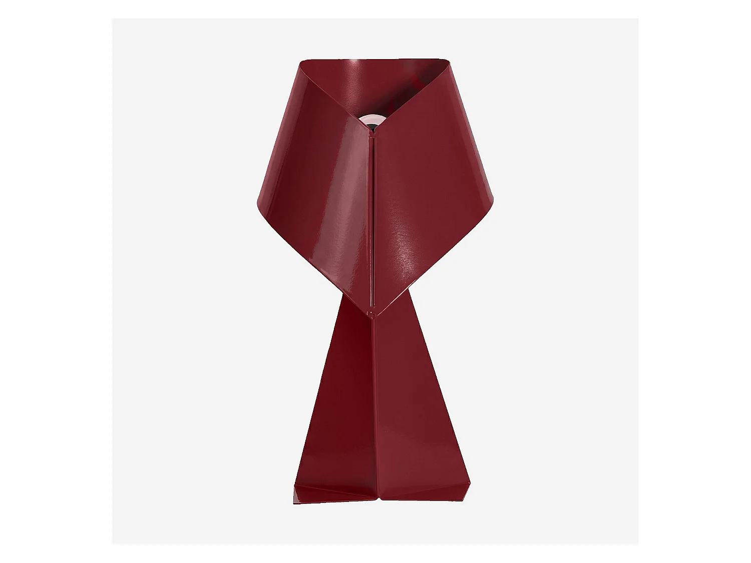 Habitat - Édition limitée - Lampe de table en métal - 35 cm - Bordeaux laqué- Design by Claire Norcross - Ribbon