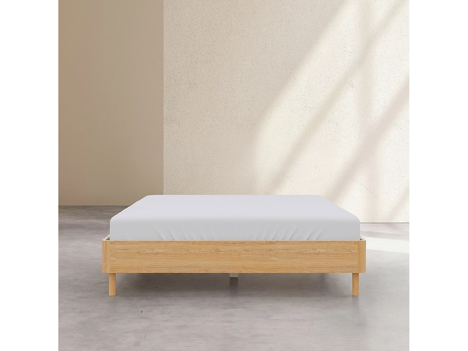 Habitat - Lit 140 x 200 cm en chêne - Naturel - Design by Hélèna Pille - Orson