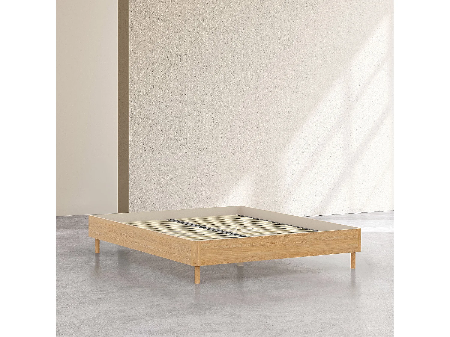 Habitat - Lit 140 x 200 cm en chêne - Naturel - Design by Hélèna Pille - Orson