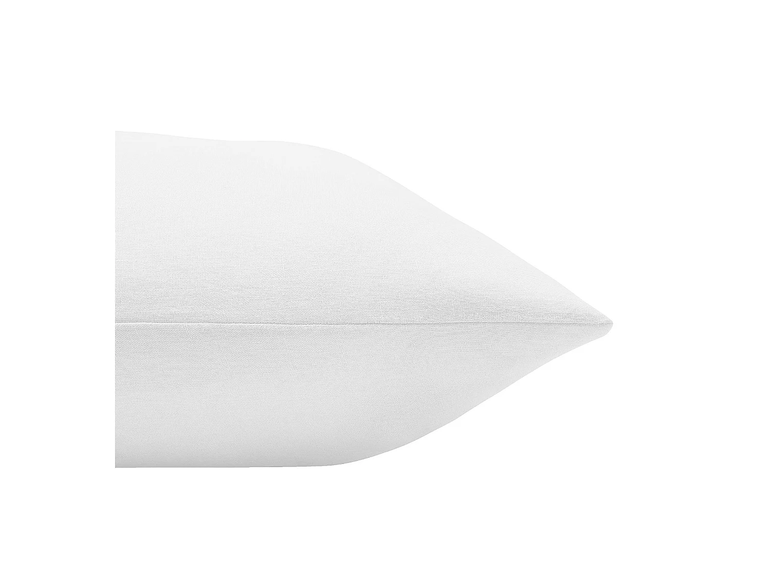 Habitat - Taie d'oreiller en lin - 65 x 65 cm - Blanc - Brunel