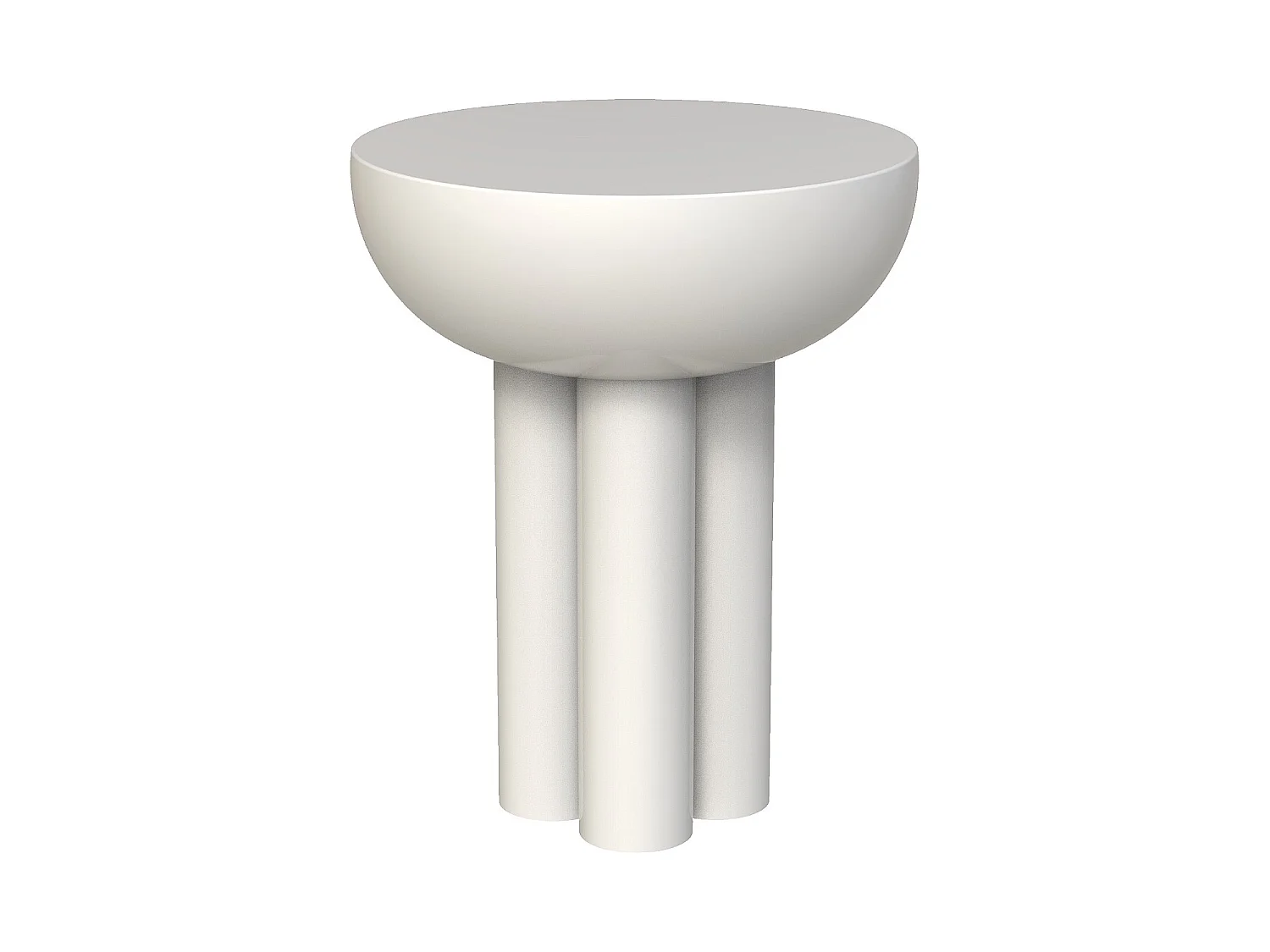 Habitat - Table d'appoint en métal - Ivoire - Esmee