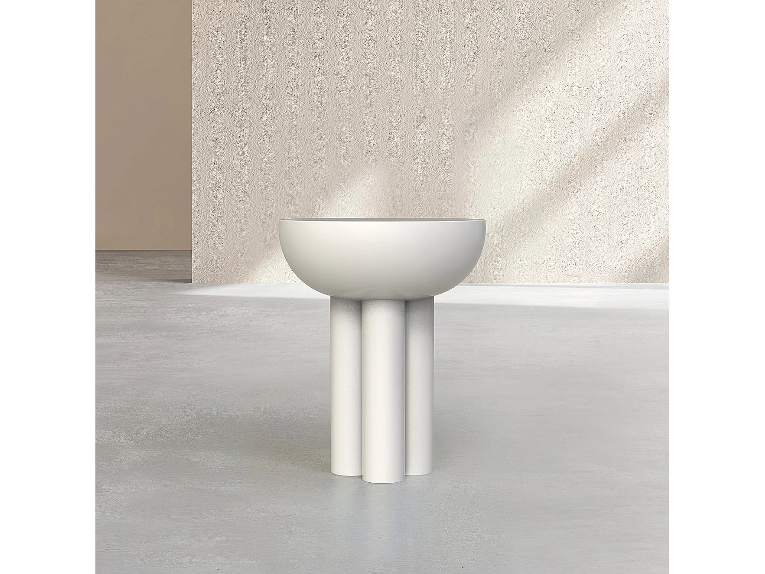 Habitat - Table d'appoint en métal - Ivoire - Esmee