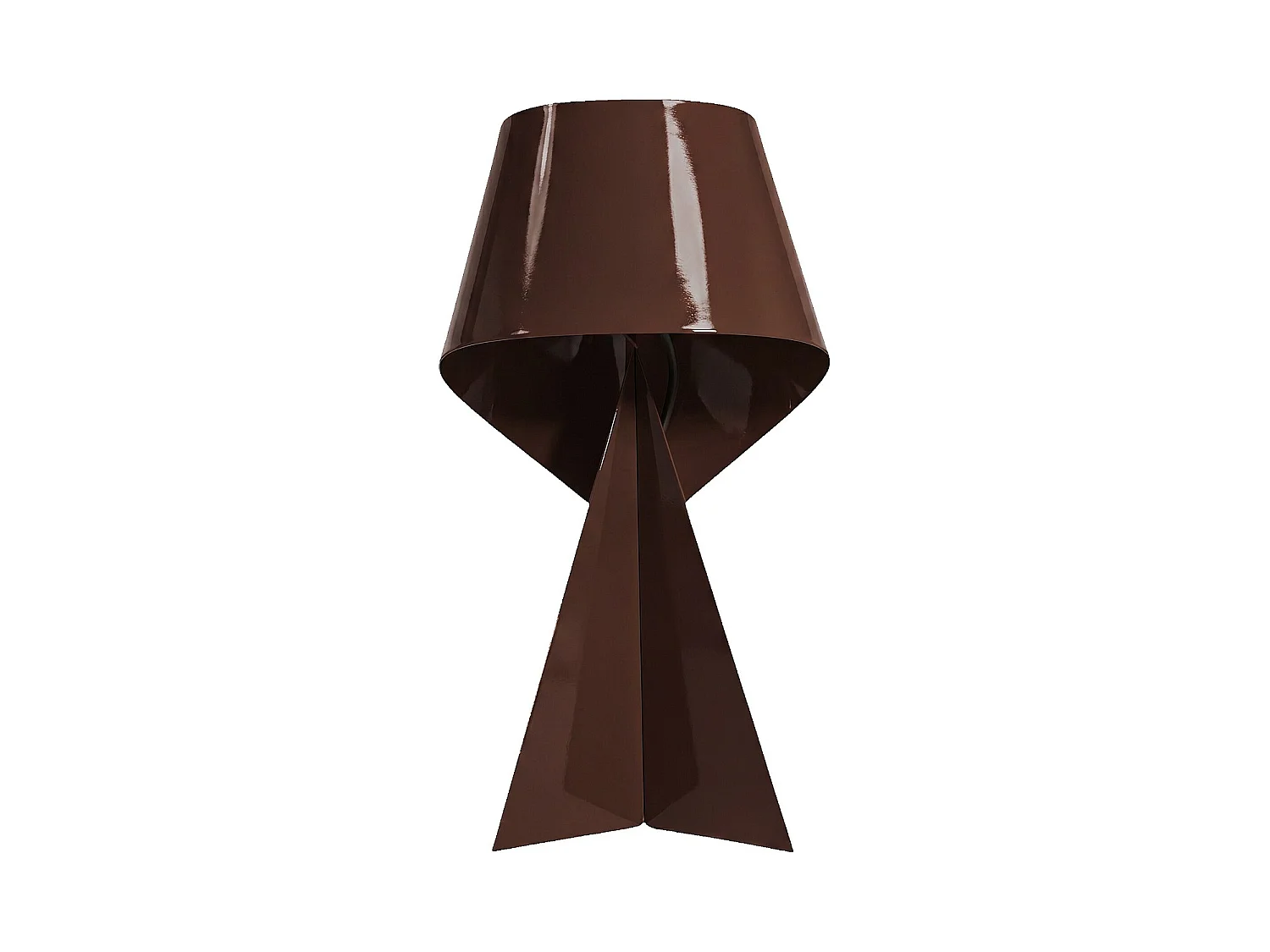 Habitat - Édition limitée - Lampe de table en métal - 35 cm - Marron laqué - Design by Claire Norcross - Ribbon