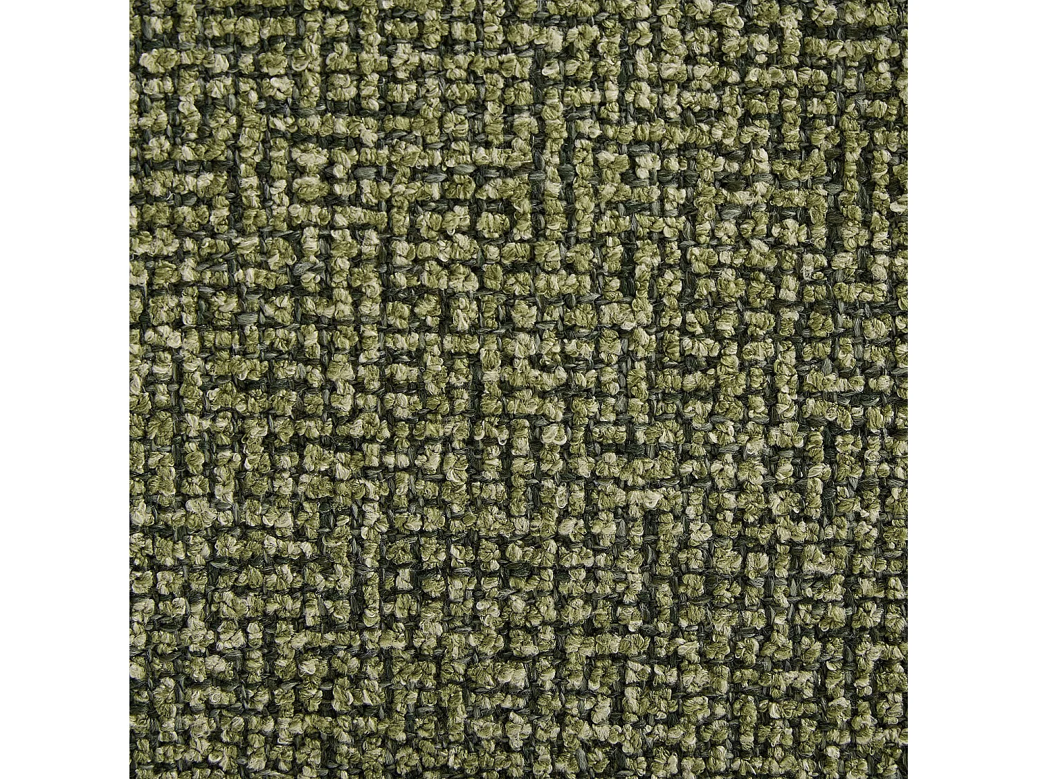 Habitat - Lot de 2 chaises en tissu texturé et chêne massif avec accoudoirs - Vert kaki mélangé - Dalya