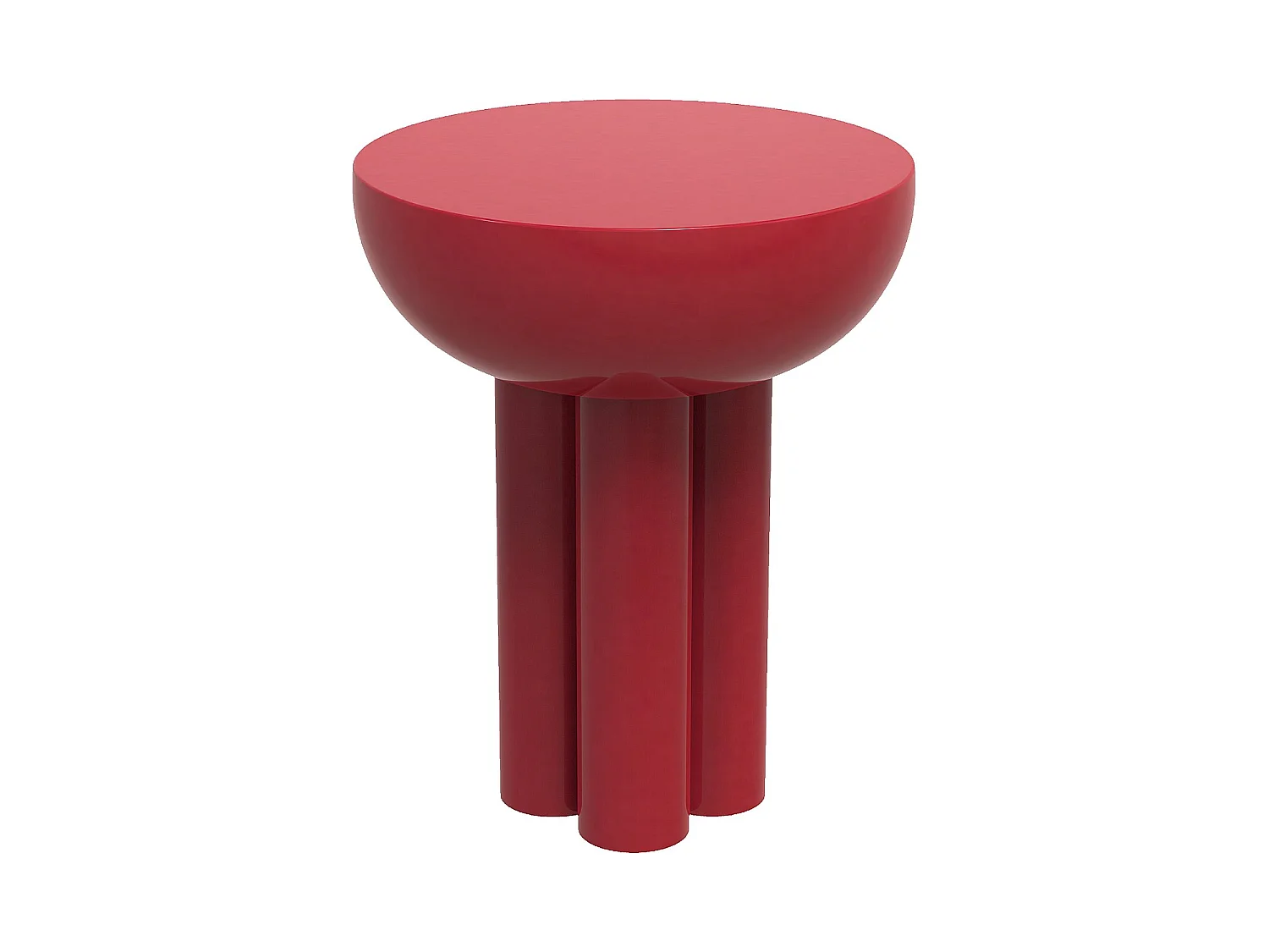 Habitat - Table d'appoint en métal - Rouge carmin - Esmee