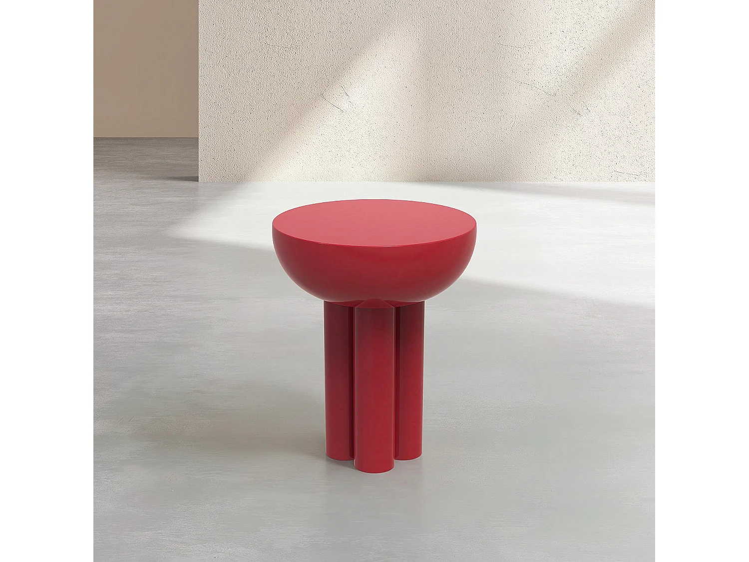 Habitat - Table d'appoint en métal - Rouge carmin - Esmee