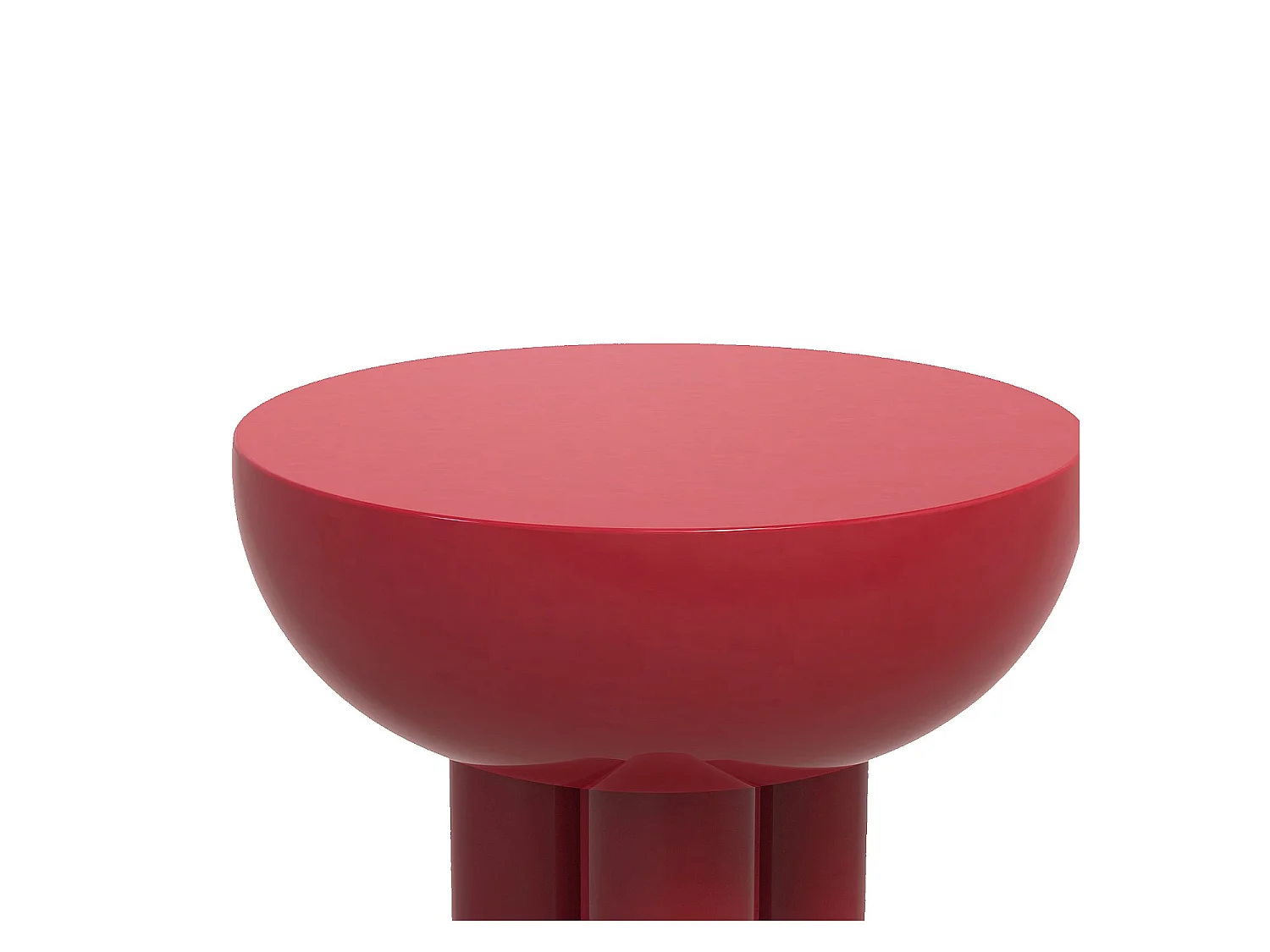 Habitat - Table d'appoint en métal - Rouge carmin - Esmee