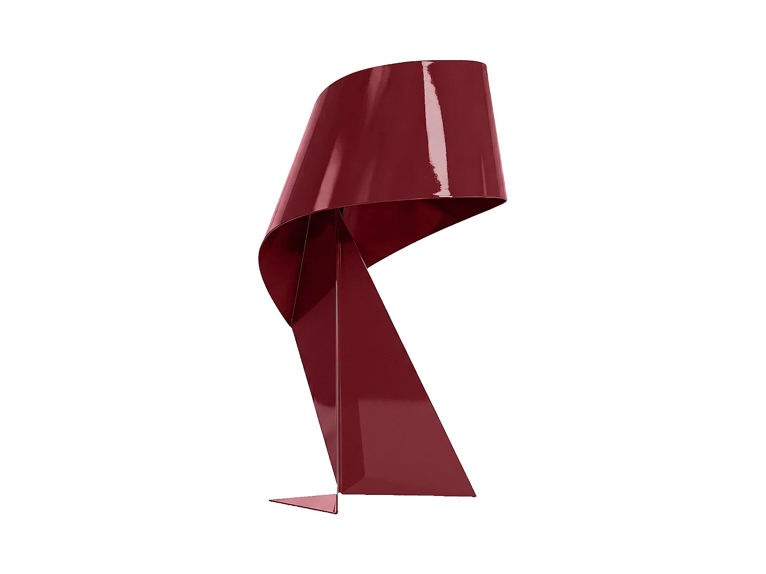 Habitat - Édition limitée - Lampe de table en métal - 50 cm - Bordeaux laqué - Design by Claire Norcross - Ribbon