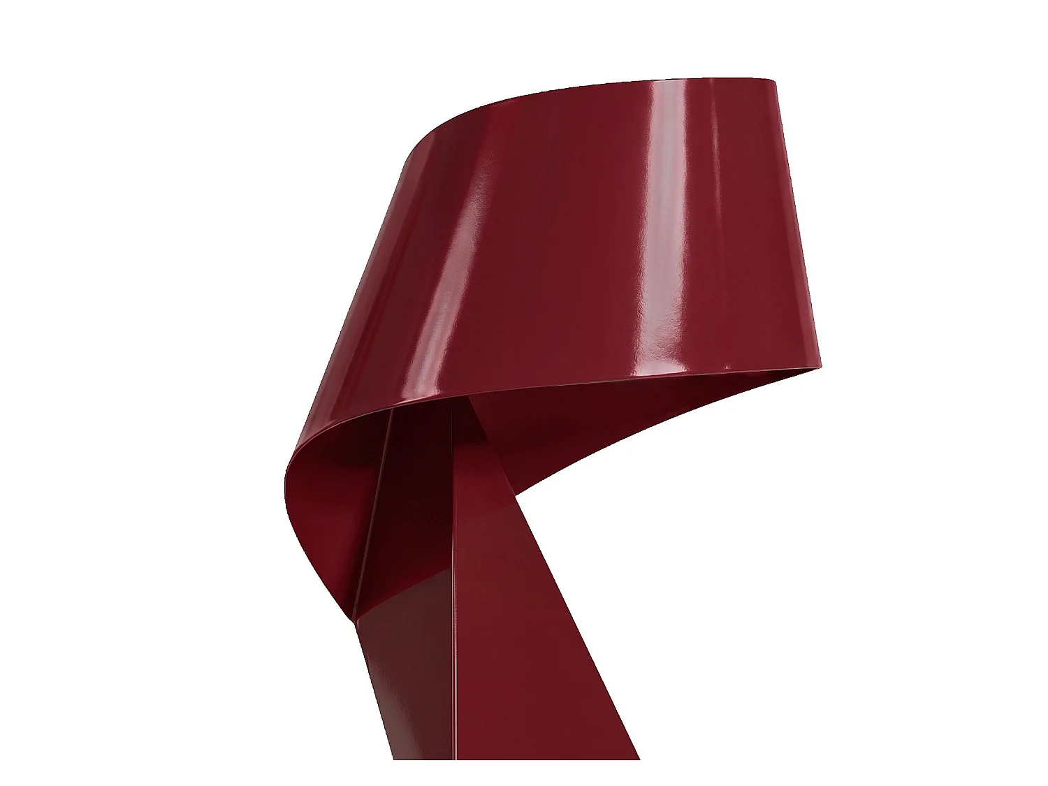Habitat - Édition limitée - Lampe de table en métal - 50 cm - Bordeaux laqué - Design by Claire Norcross - Ribbon