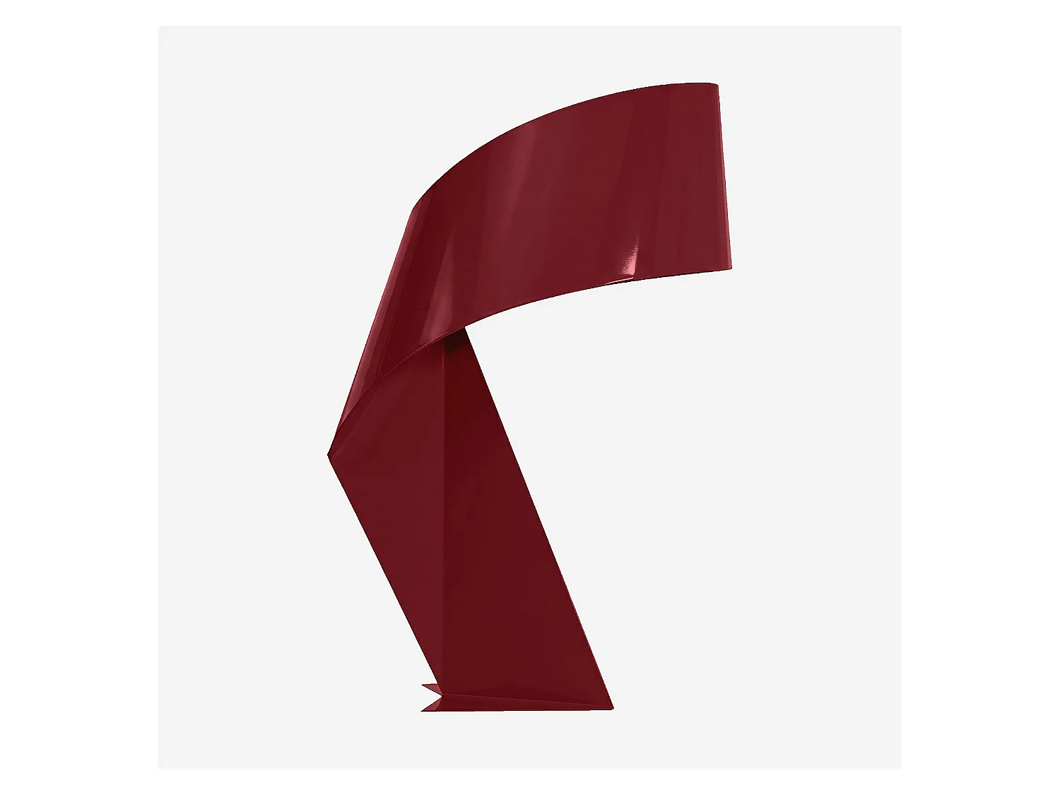 Habitat - Édition limitée - Lampe de table en métal - 50 cm - Bordeaux laqué - Design by Claire Norcross - Ribbon