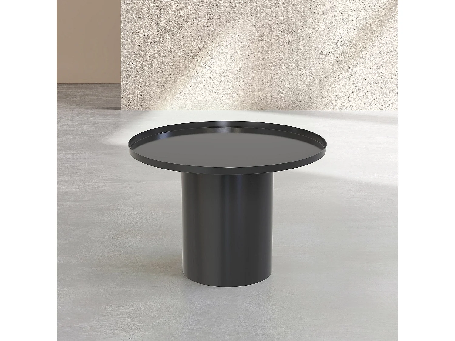 Habitat - Table basse en métal - Noir mat - Elyne