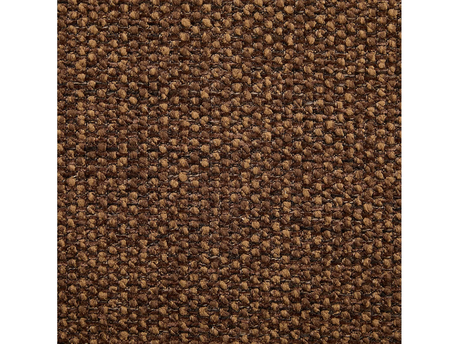 Habitat - Fauteuil en tissu chenille et métal chromé - Marron chocolat - Osini