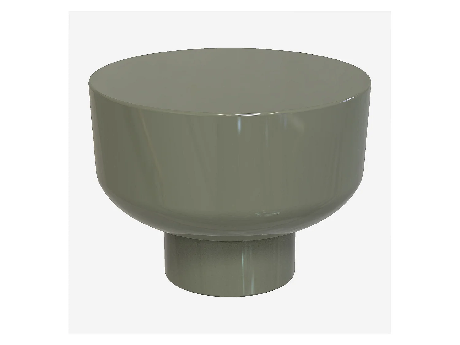 Habitat - Table basse en métal - Vert argile émaillé - Livio