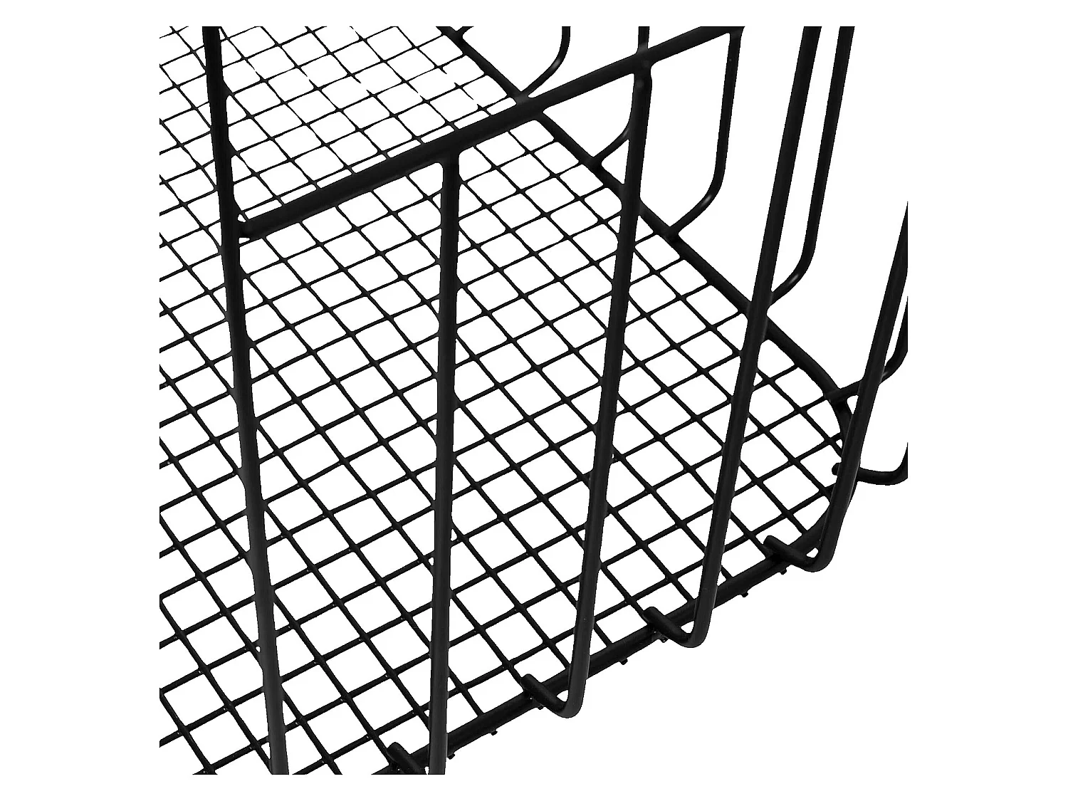 Habitat - Panier de rangement en métal - Noir (Lot de 2) - Atela