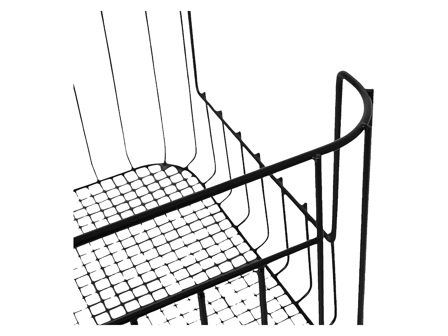 Habitat - Panier de rangement en métal - Noir (Lot de 2) - Atela
