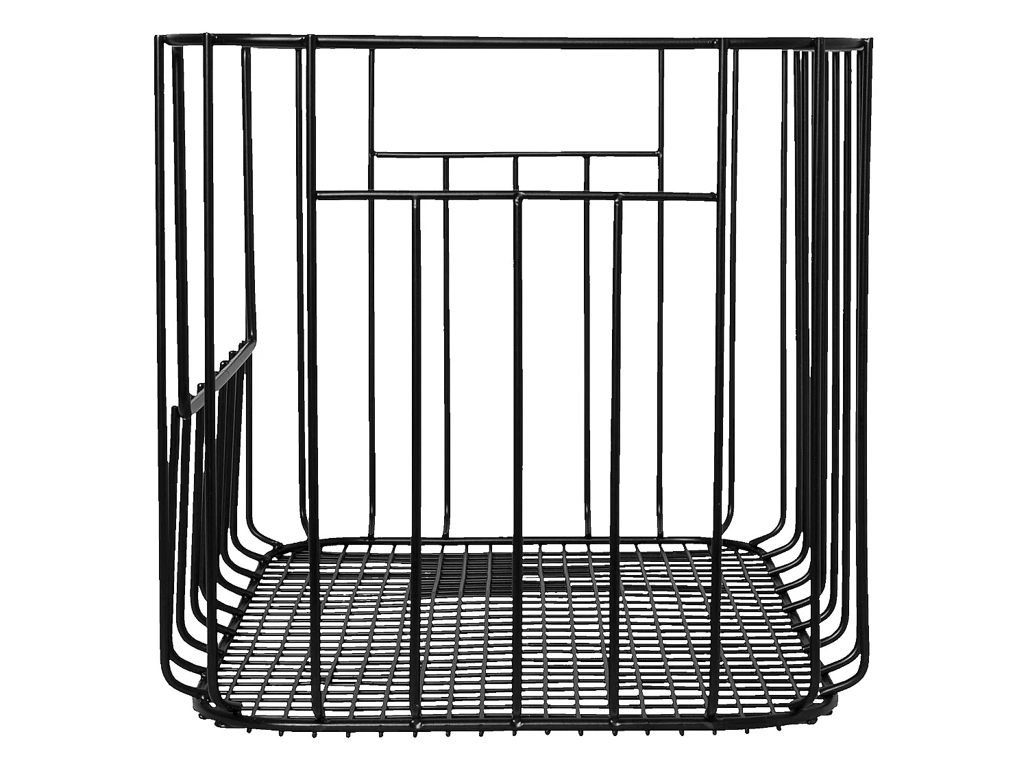 Habitat - Panier de rangement en métal - Noir (Lot de 2) - Atela