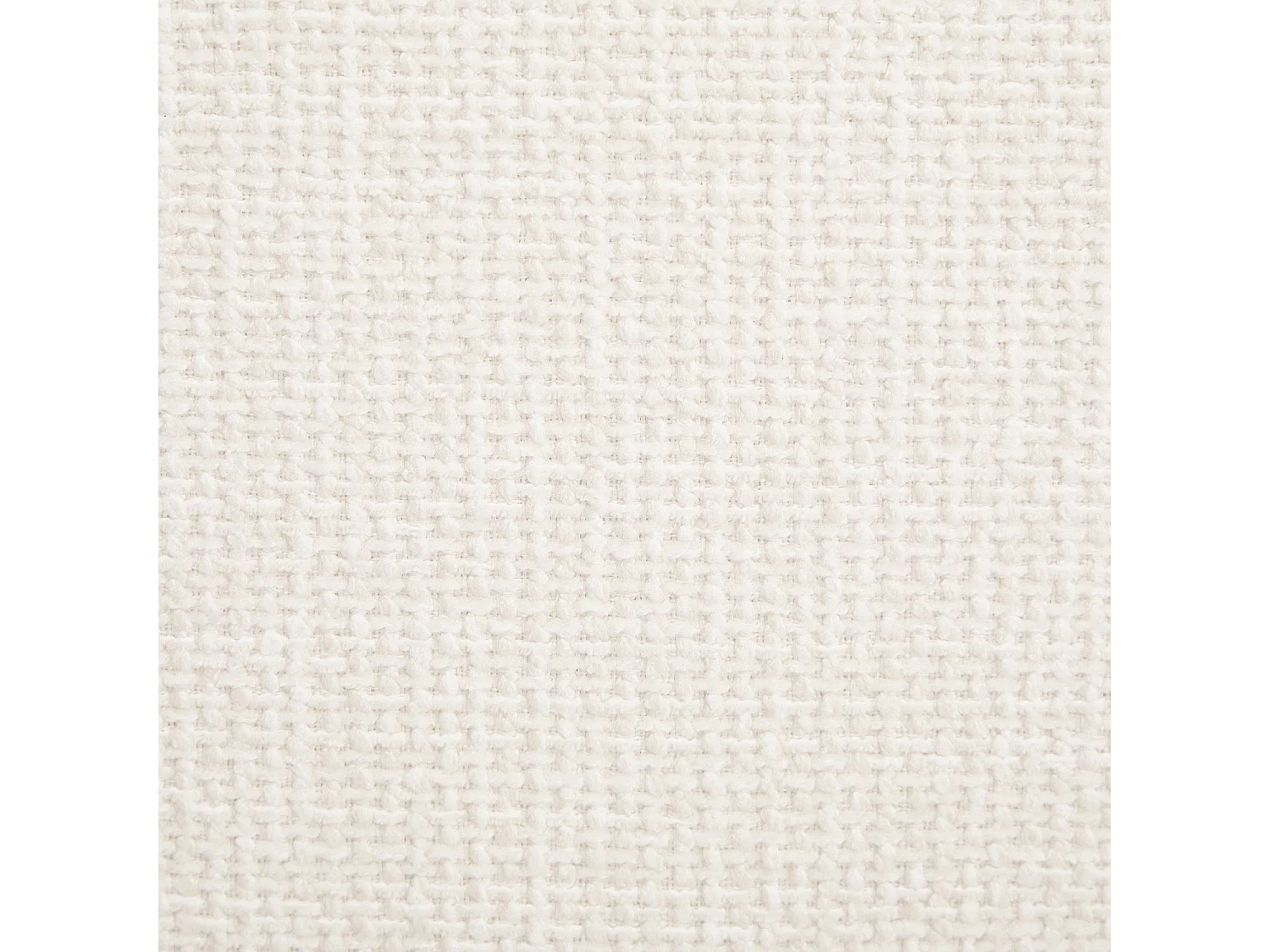 Habitat - Fauteuil en tissu chenille et métal chromé - Ecru - Osini