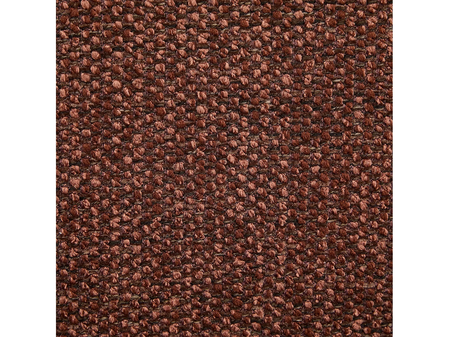 Habitat - Fauteuil en tissu chenille et métal chromé - Rouille - Osini