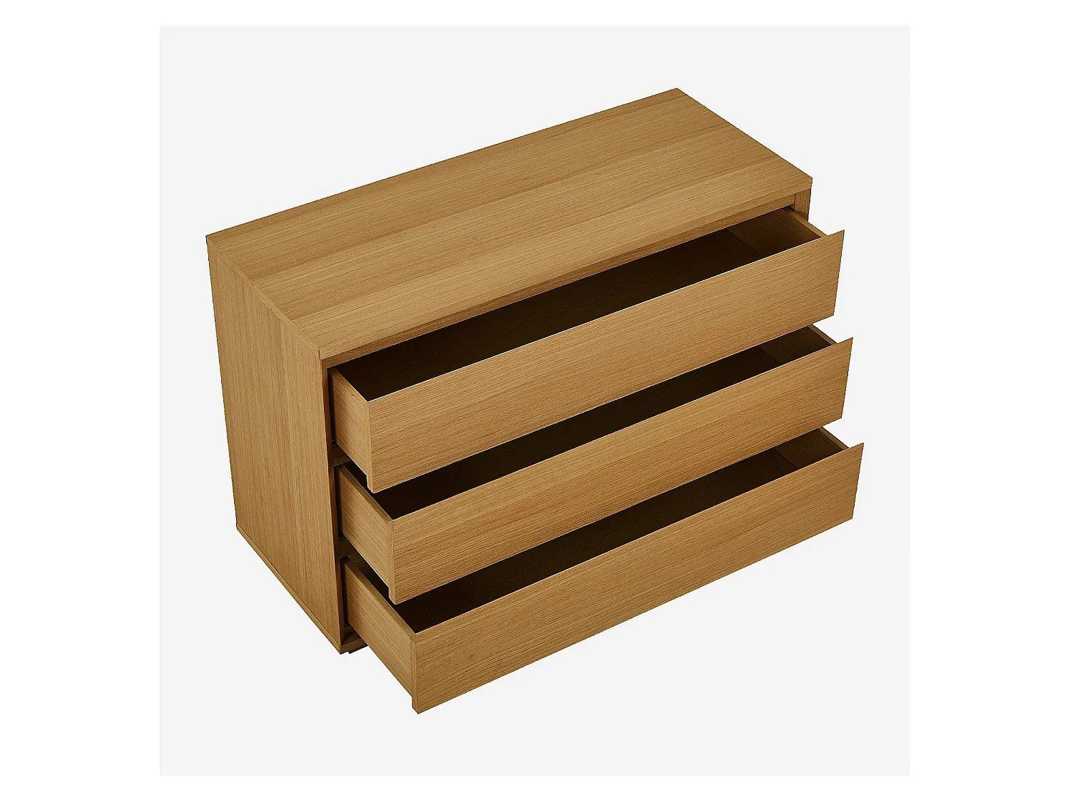 Habitat - Commode 3 tiroirs en chêne - Naturel - Hazo