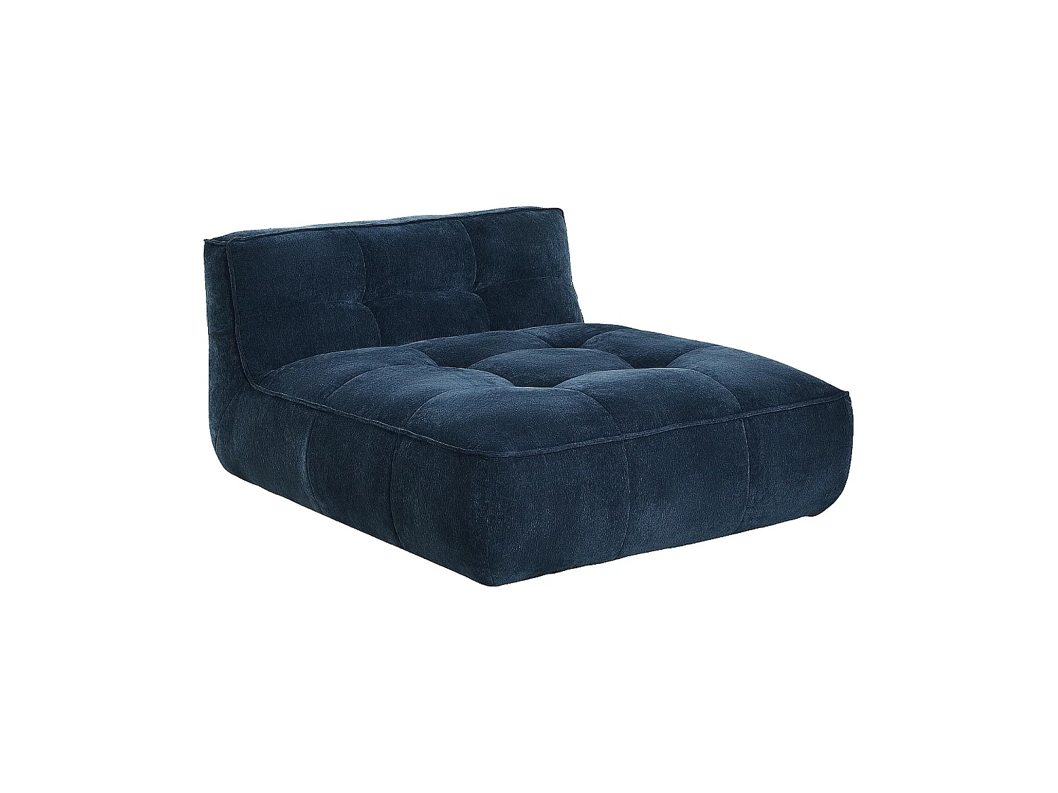 Habitat - Chauffeuse avec assise profonde en tissu - Bleu océan - Orieto