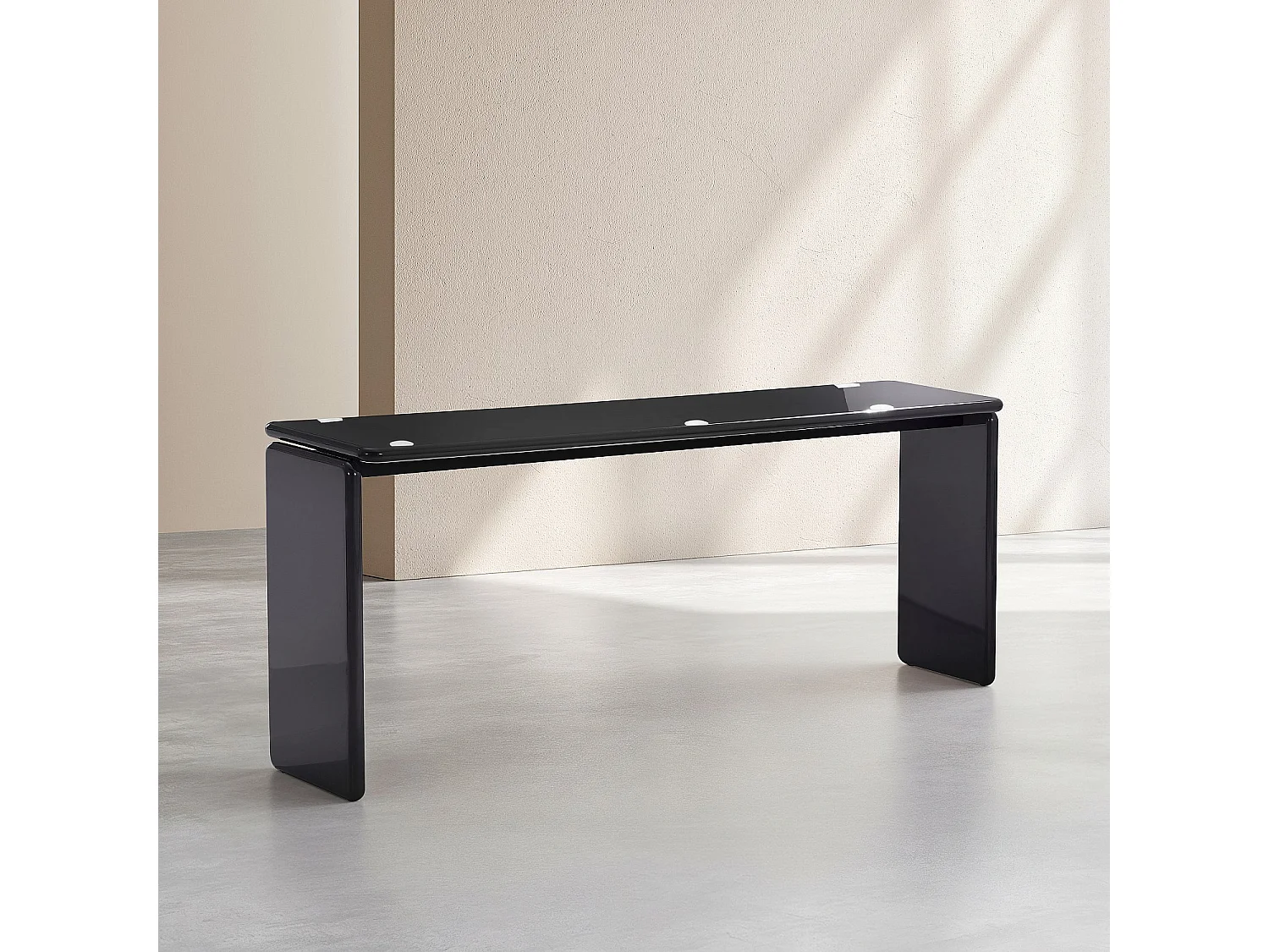 Habitat - Console laquée - Noir - Balma