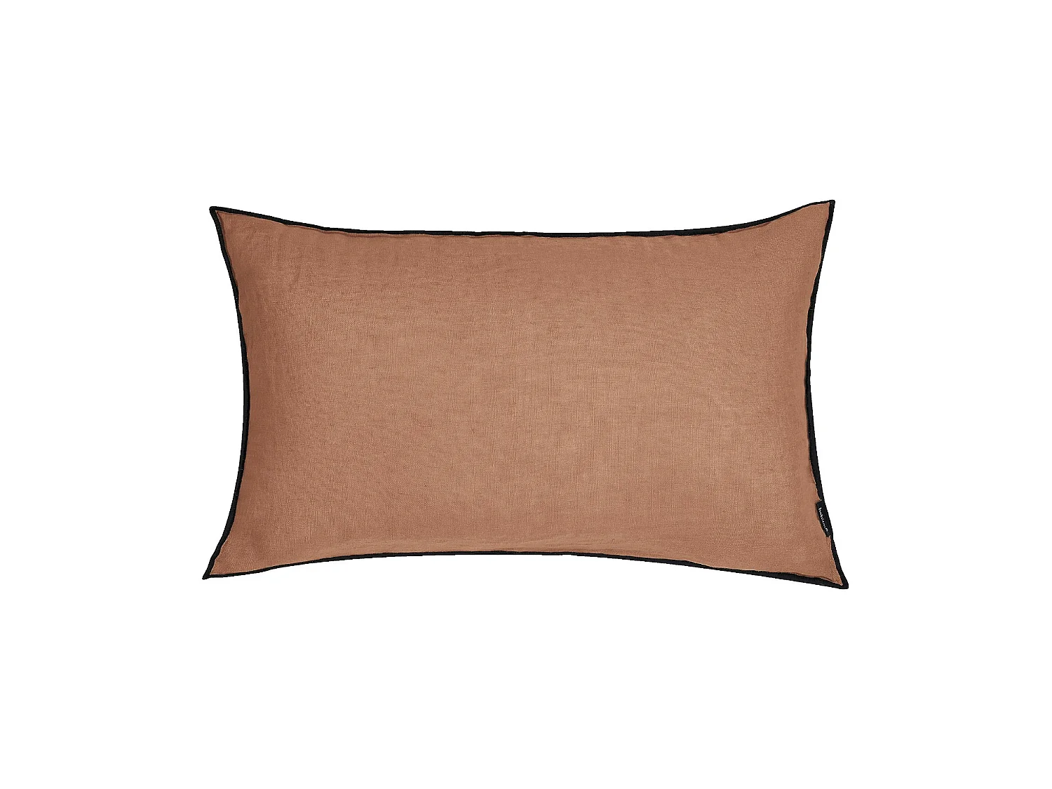 Habitat - Coussin en lin à bourdon noir - 30 x 50 cm - Brun - Brunel