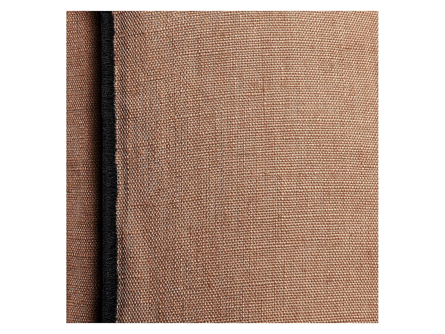 Habitat - Coussin en lin à bourdon noir - 30 x 50 cm - Brun - Brunel