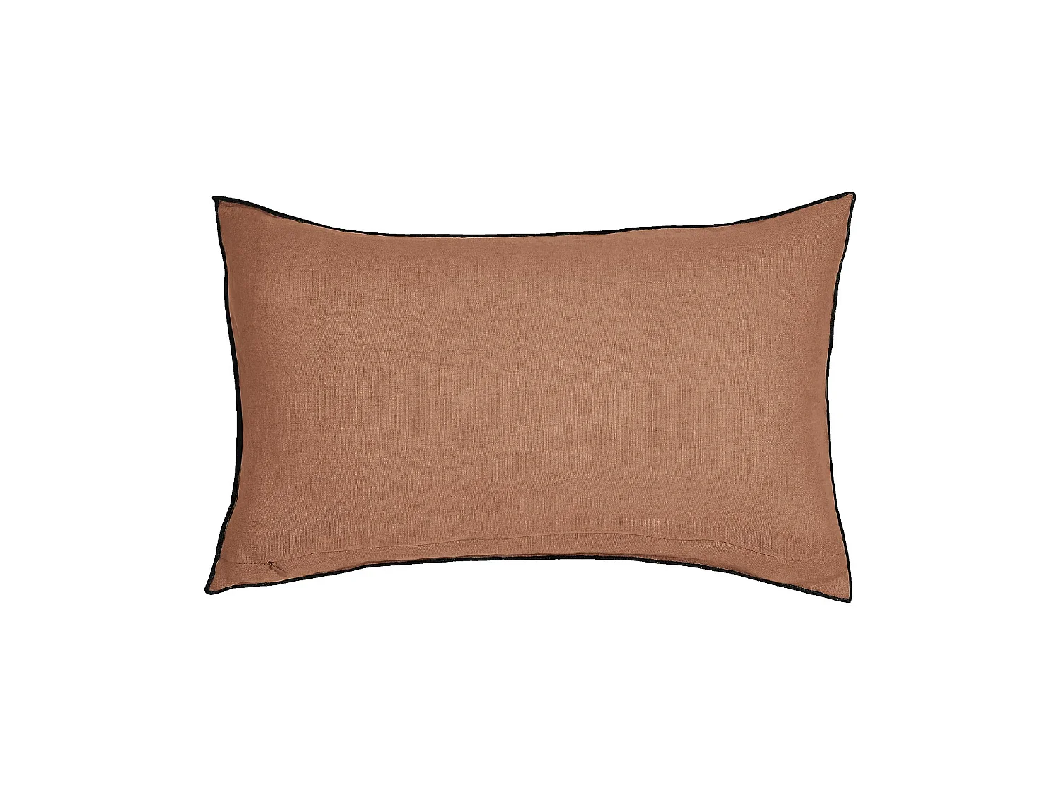 Habitat - Coussin en lin à bourdon noir - 30 x 50 cm - Brun - Brunel