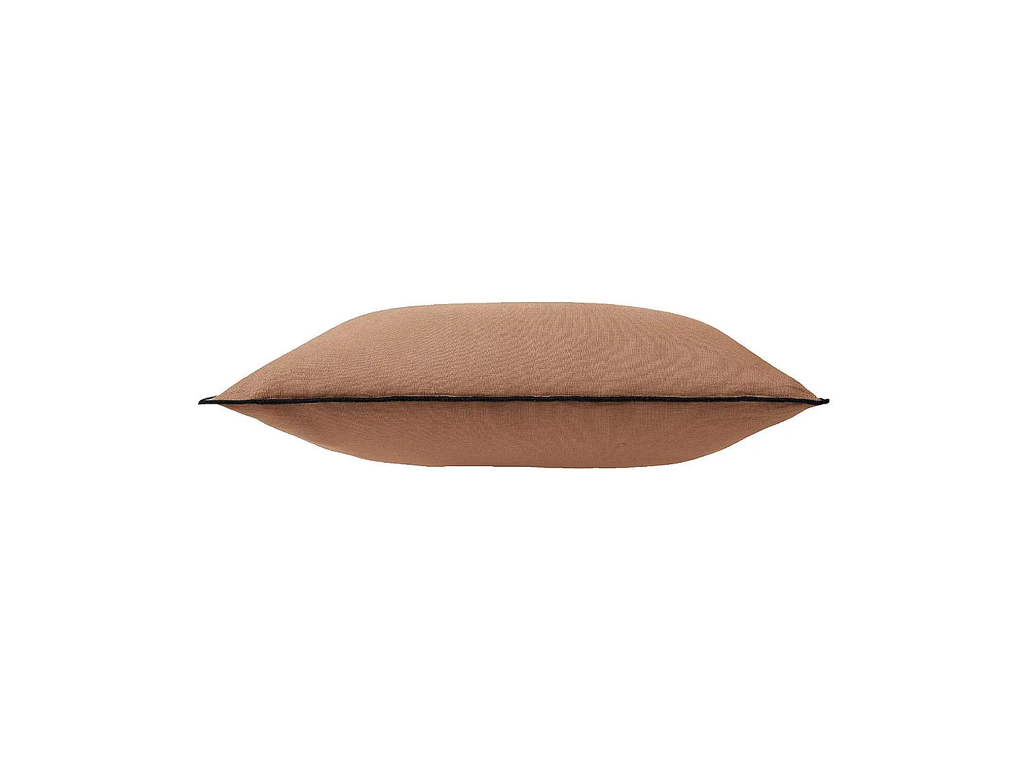 Habitat - Coussin en lin à bourdon noir - 30 x 50 cm - Brun - Brunel
