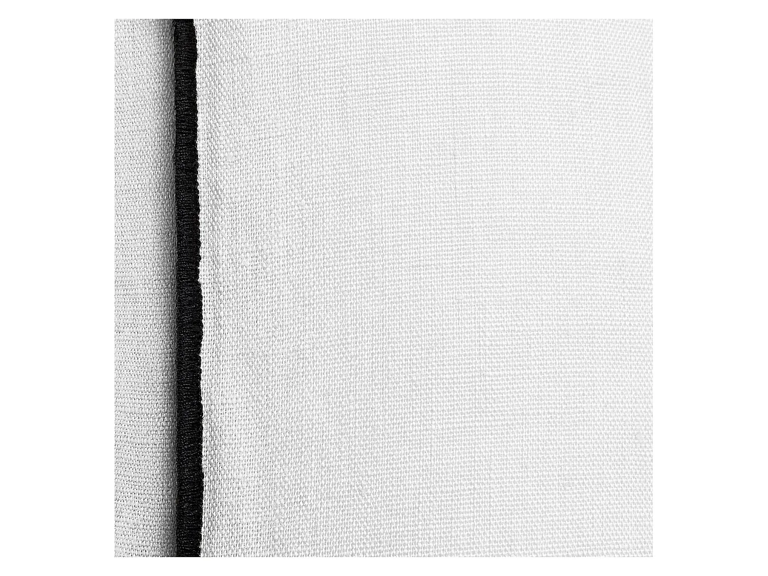 Habitat - Coussin en lin à bourdon noir - 30 x 50 cm - Blanc - Brunel