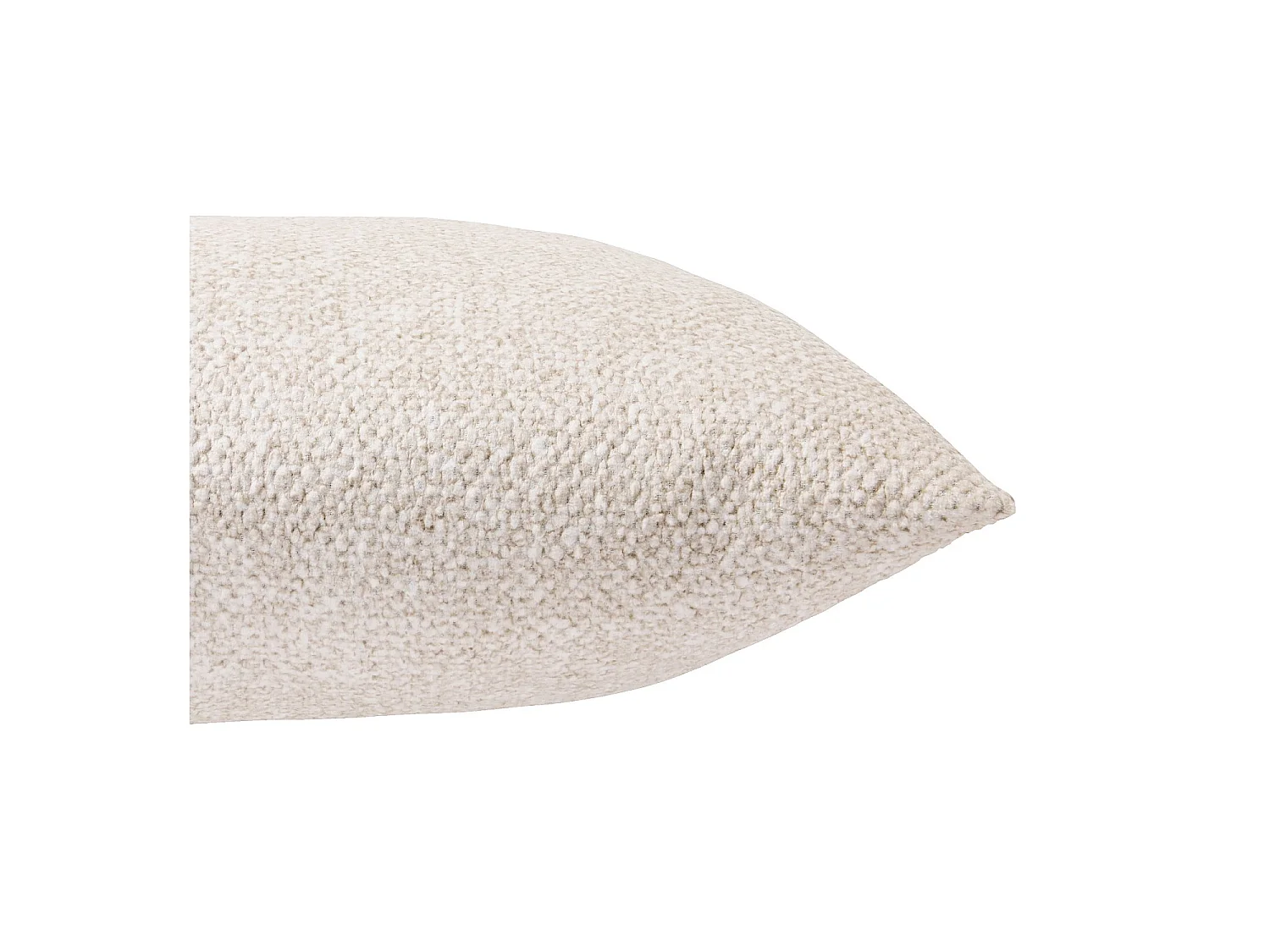 Habitat - Coussin en tissu texturé - 44 x 44 cm - Ecru - Daniel