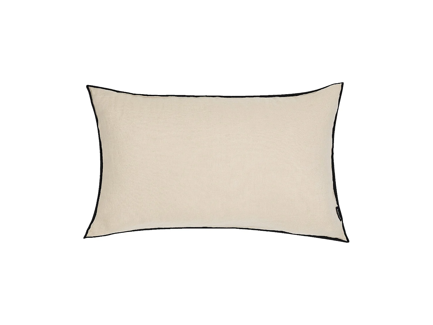 Habitat - Coussin en lin à bourdon noir - 30 x 50 cm - Naturel - Brunel