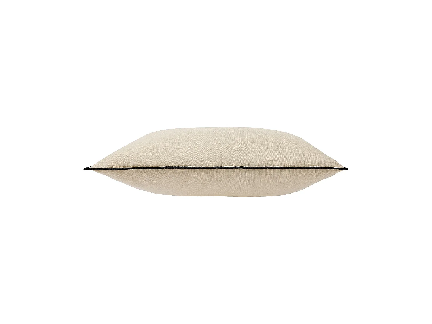 Habitat - Coussin en lin à bourdon noir - 30 x 50 cm - Naturel - Brunel