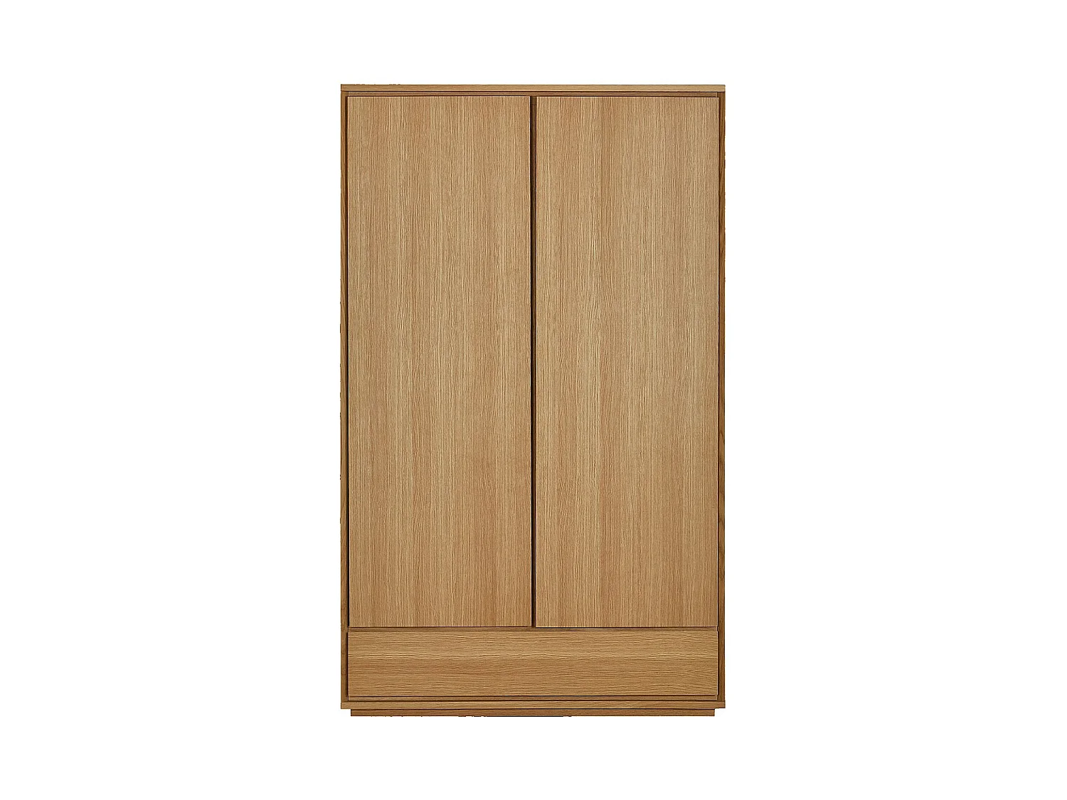 Habitat - Armoire 2 portes et 1 tiroir en chêne - Naturel - Hazo