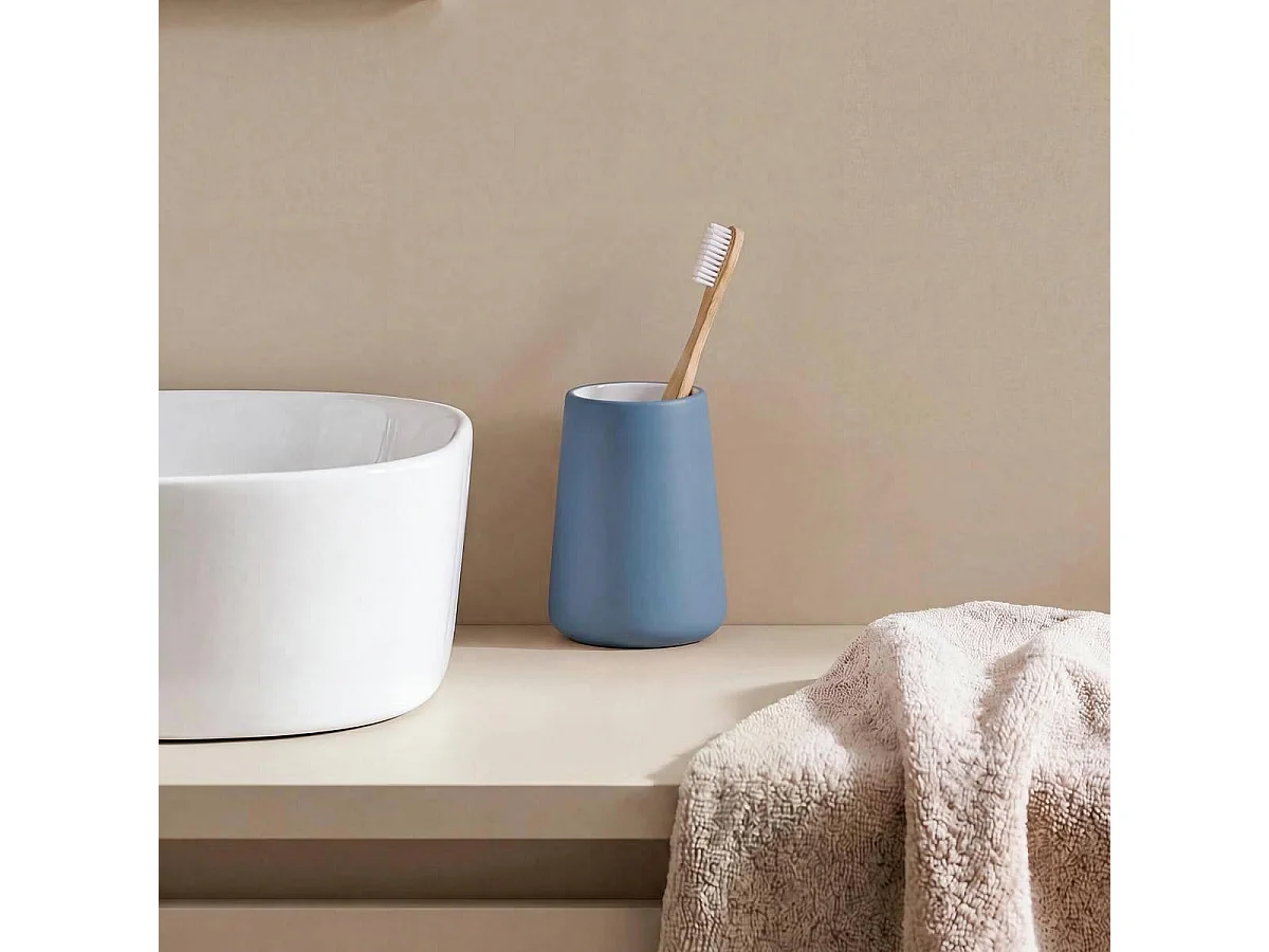 Gobelet Brosse à Dents "Colorama" 11cm Bleu